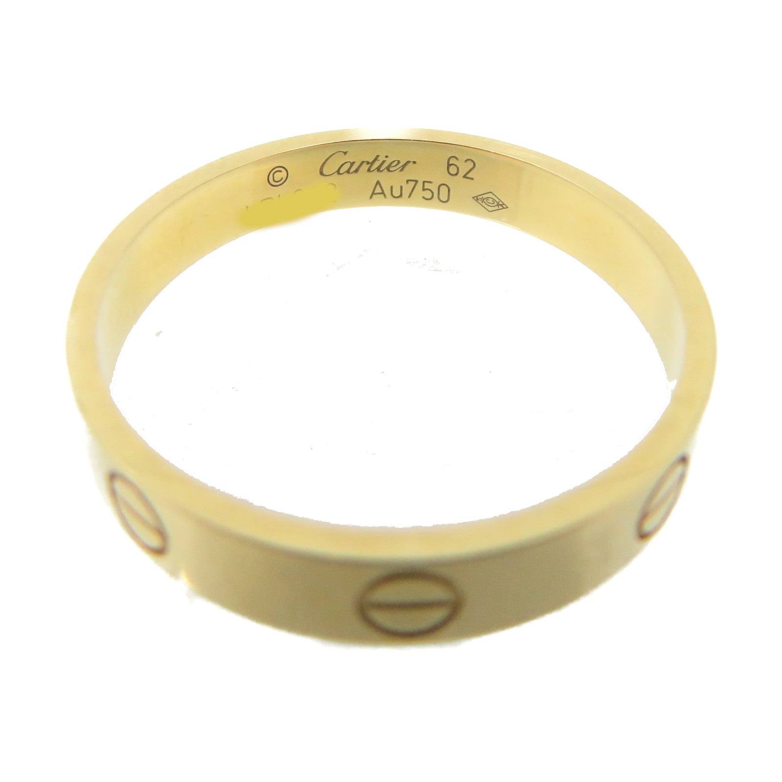 CARTIER 18K Gold Love Wedding Ring #62