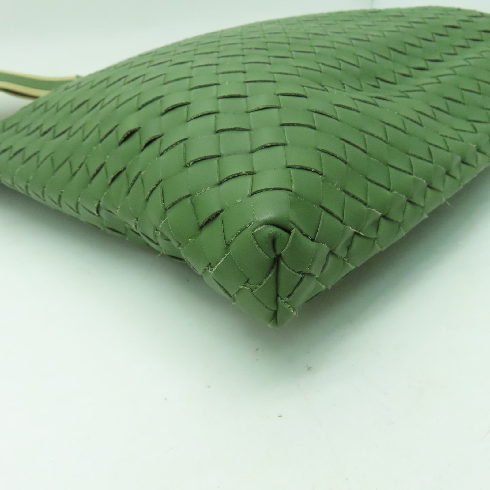 BOTTEGA VENETA 織紋皮革Shoulder Bag肩背袋綠色