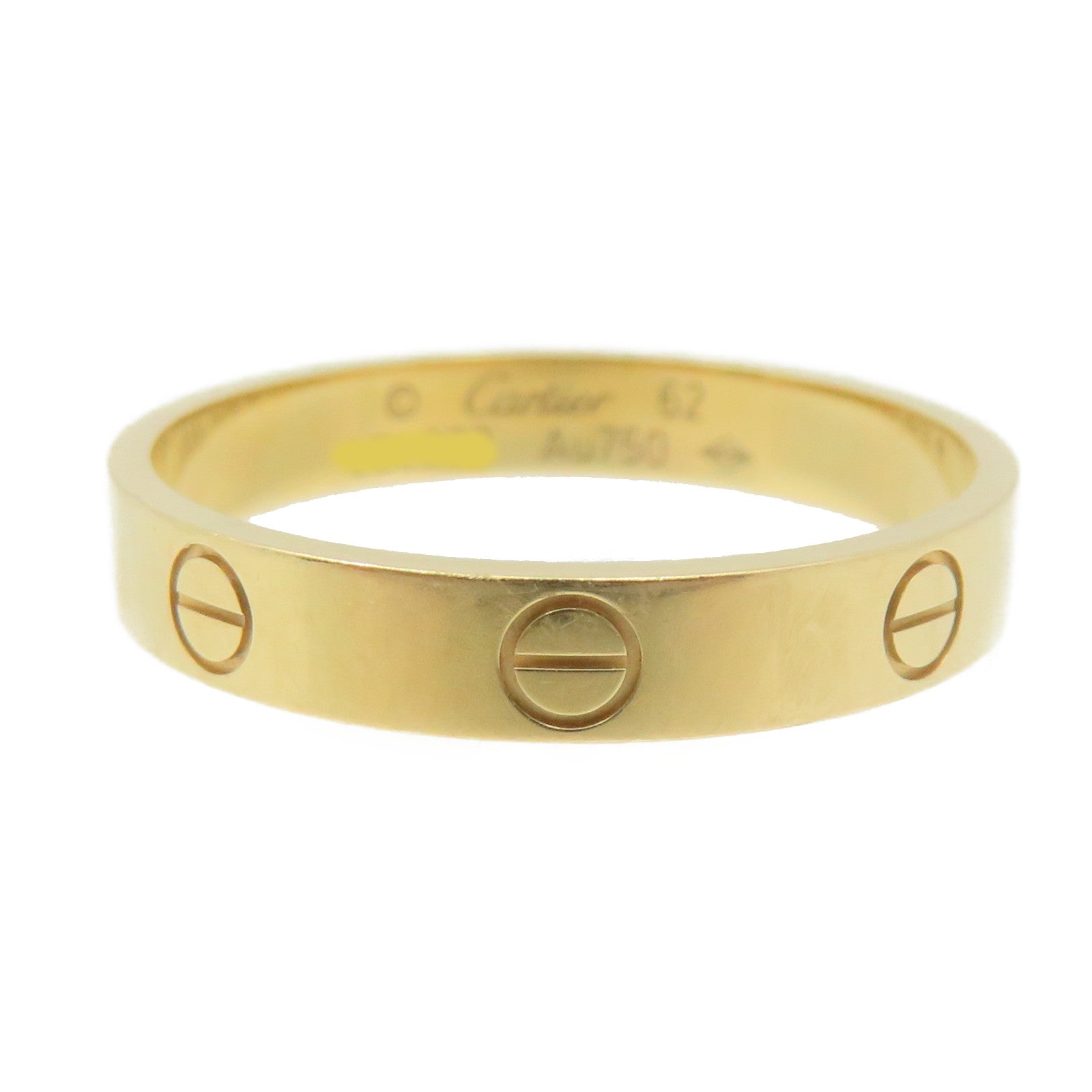 CARTIER 18K Gold Love Wedding Ring #62