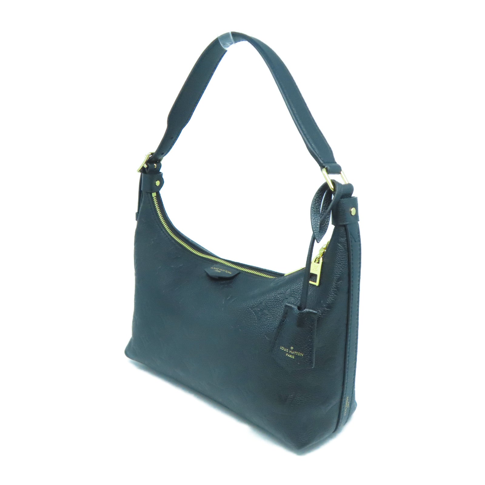 LOUIS VUITTON Monogram Empreinte Sac Sport金扣手挽袋黑色