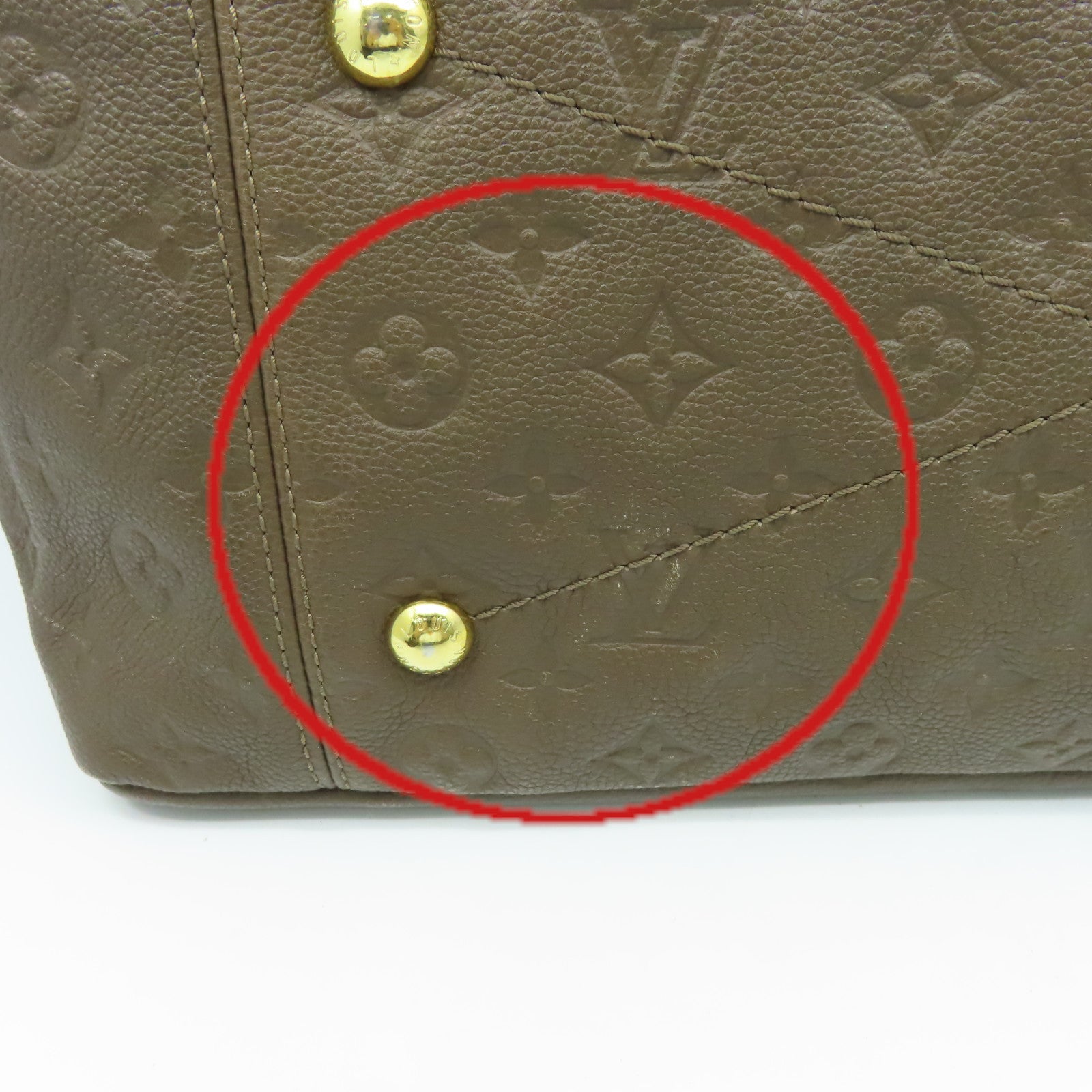 LOUIS VUITTON Monogram Empreinte Artsy MM Shoulder Bag肩背袋啡色