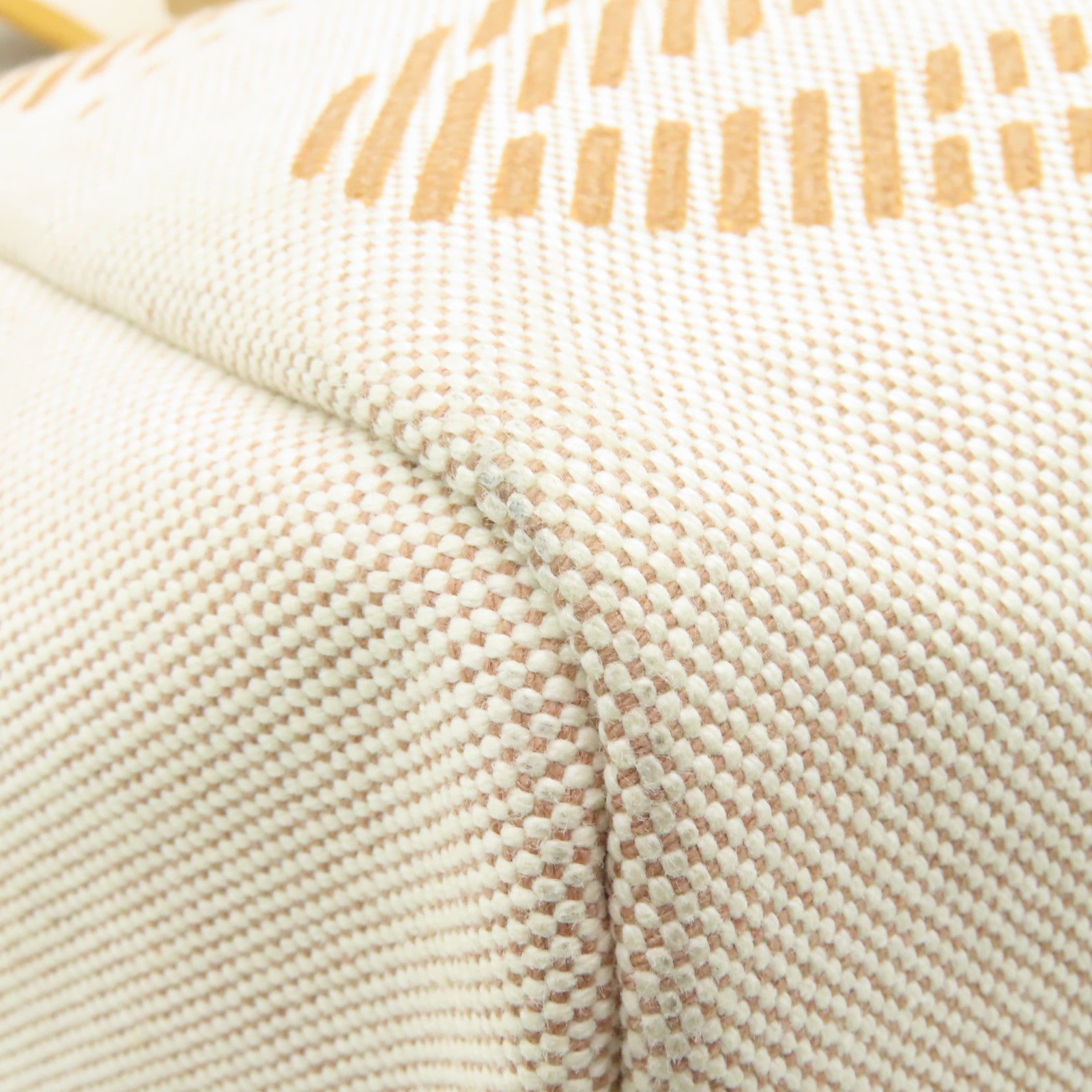 HERMES 帆布Herbag PM銀扣手挽肩背兩用袋Naturel Sable/Ecru米色/棕色