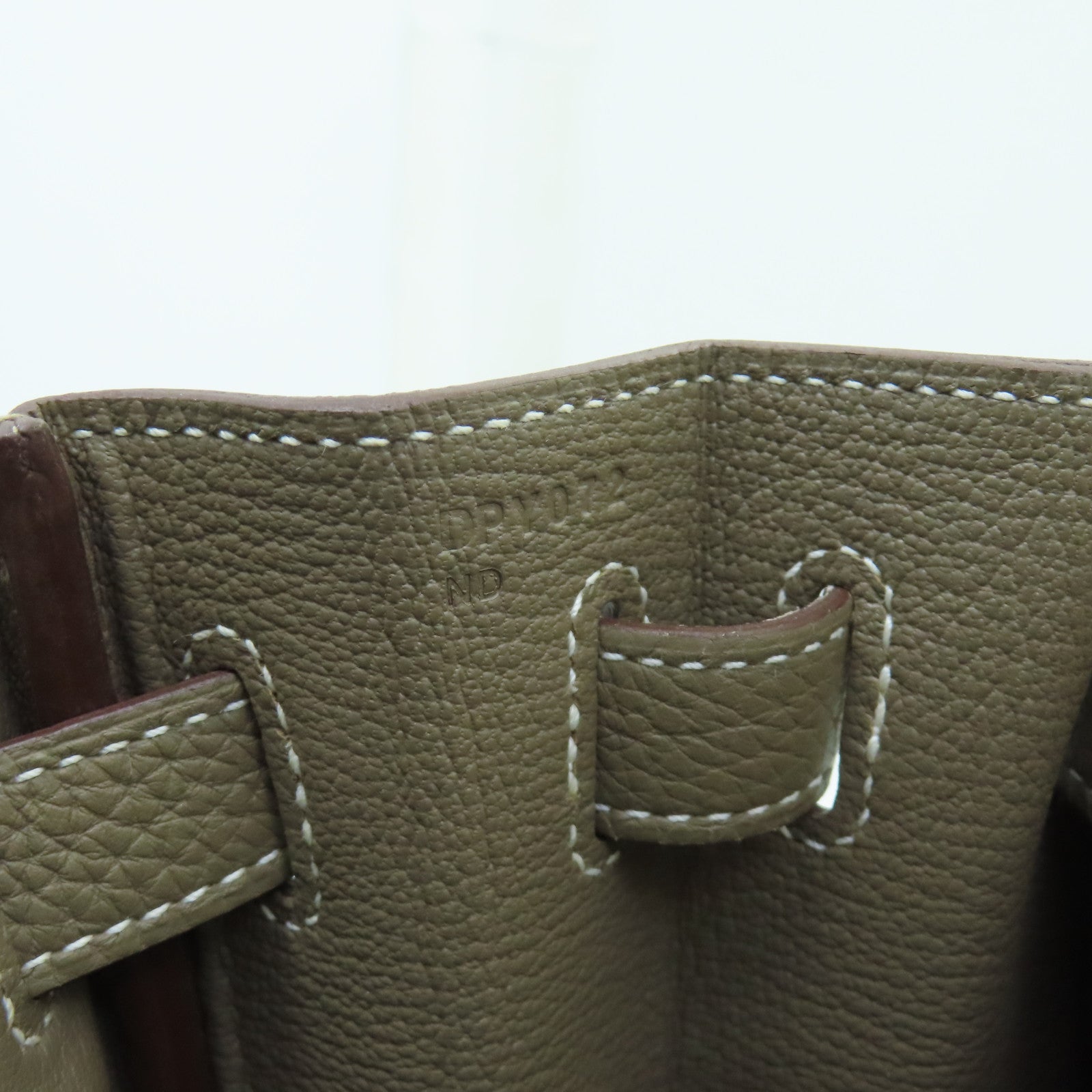 HERMES Togo皮革Kelly 32金扣手挽肩背兩用袋大象灰