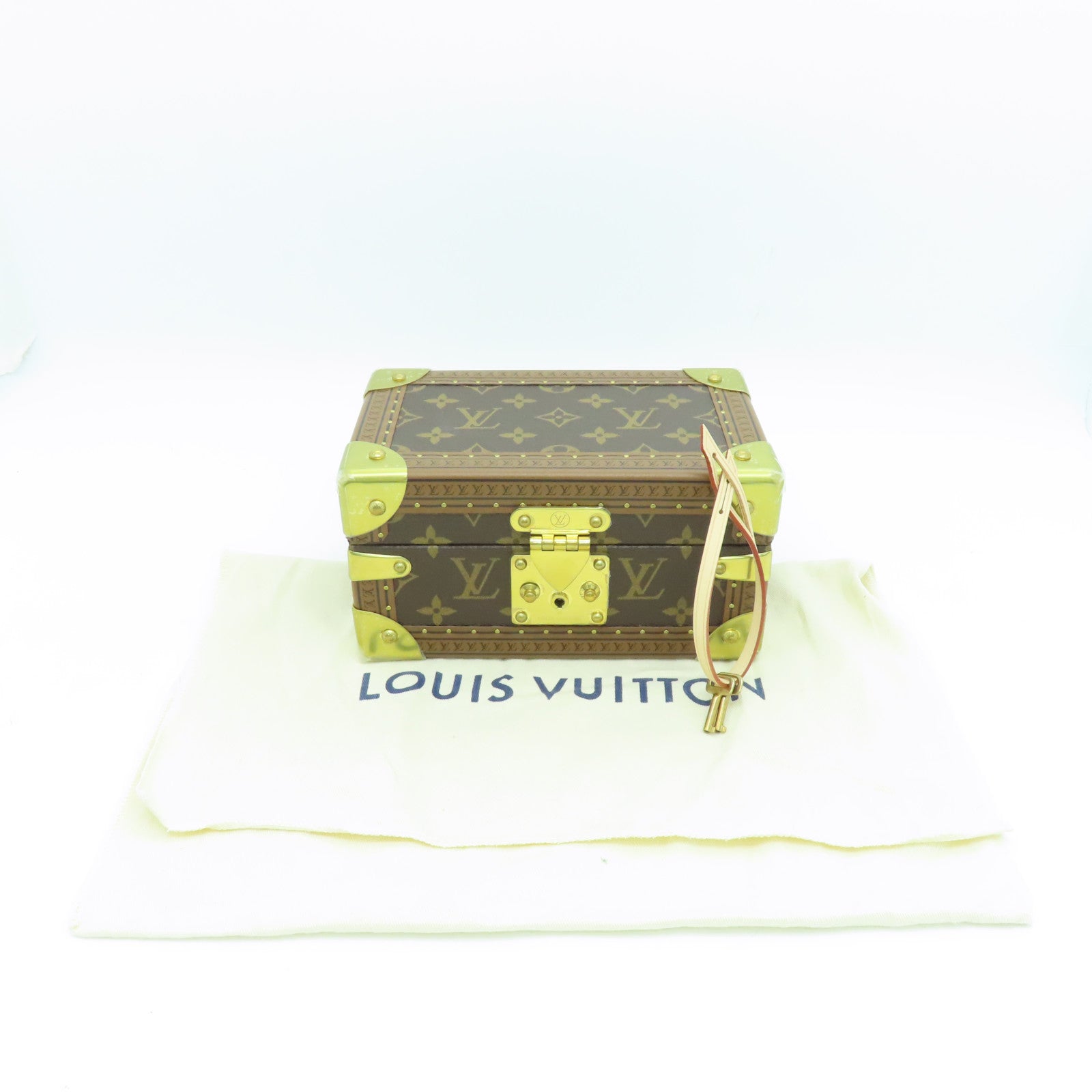 LOUIS VUITTON Monogram Coffret Tresor 20收納盒啡色