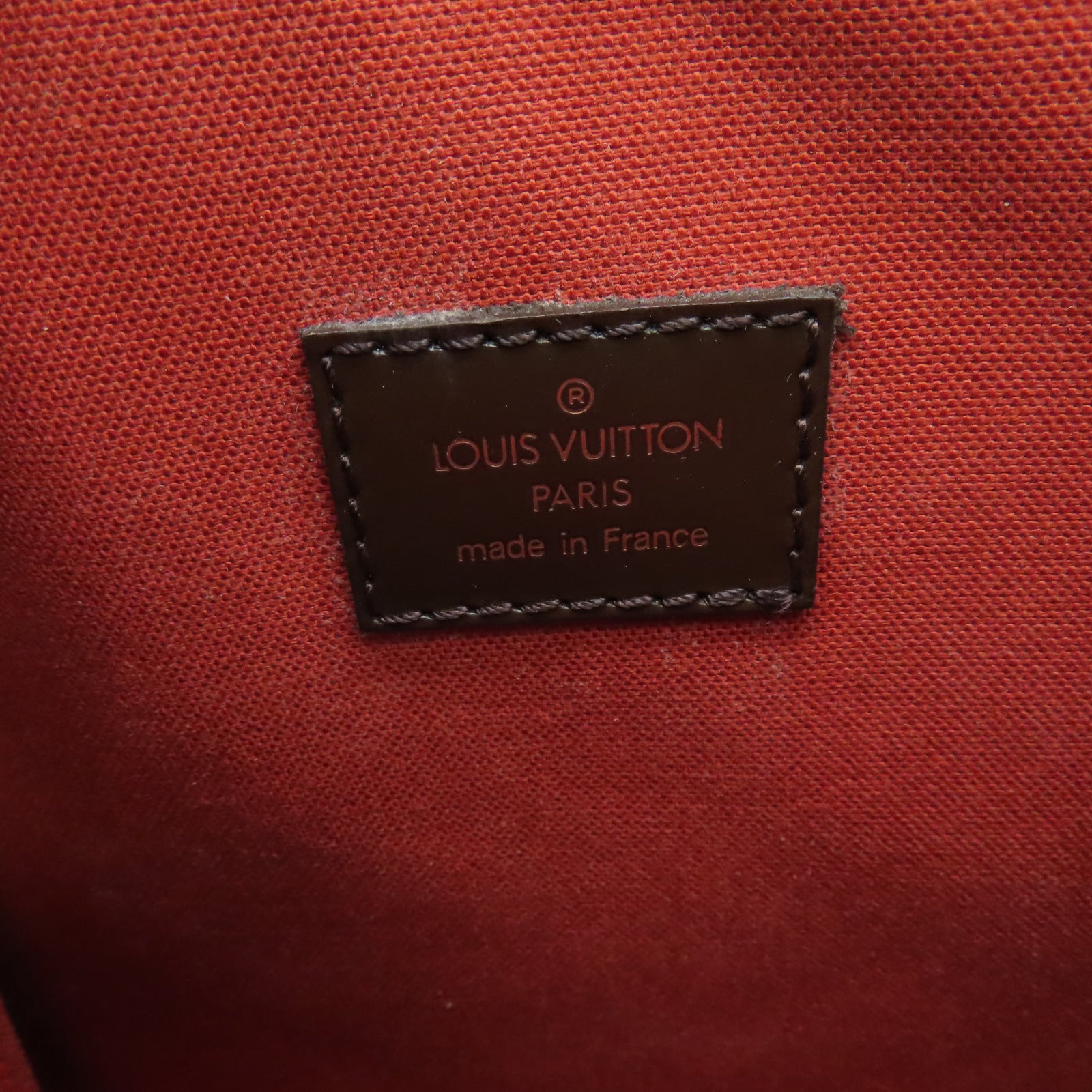 LOUIS VUITTON Damier Olav PM金扣肩背袋棕色
