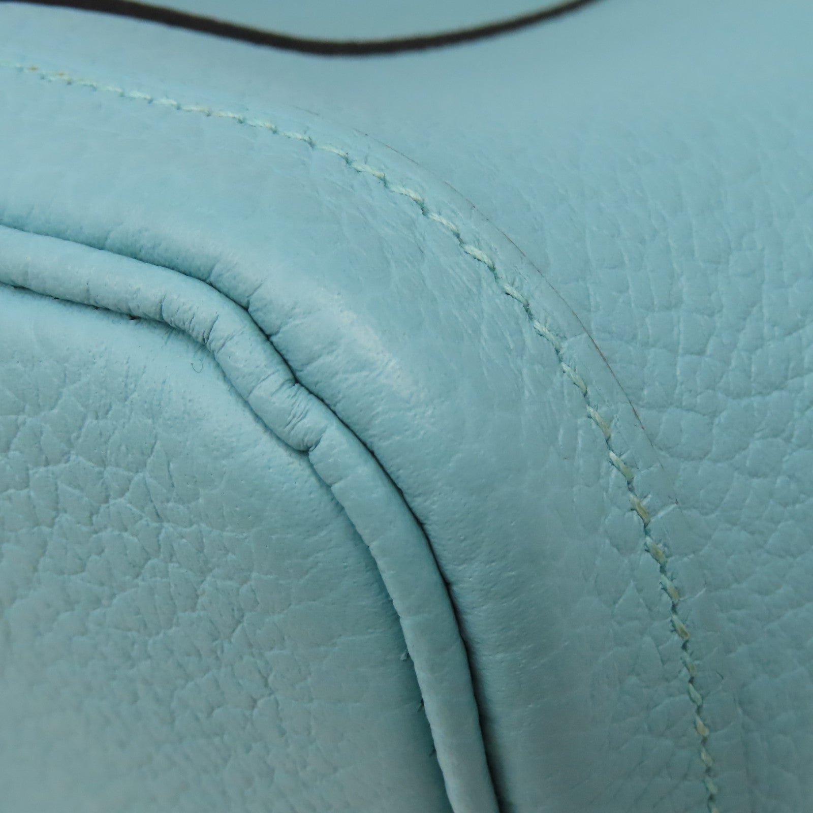 HERMES Negonda皮革Garden Party TPM Medium Tote Bag銀扣手挽袋3P Bleu Atoll馬龍藍色