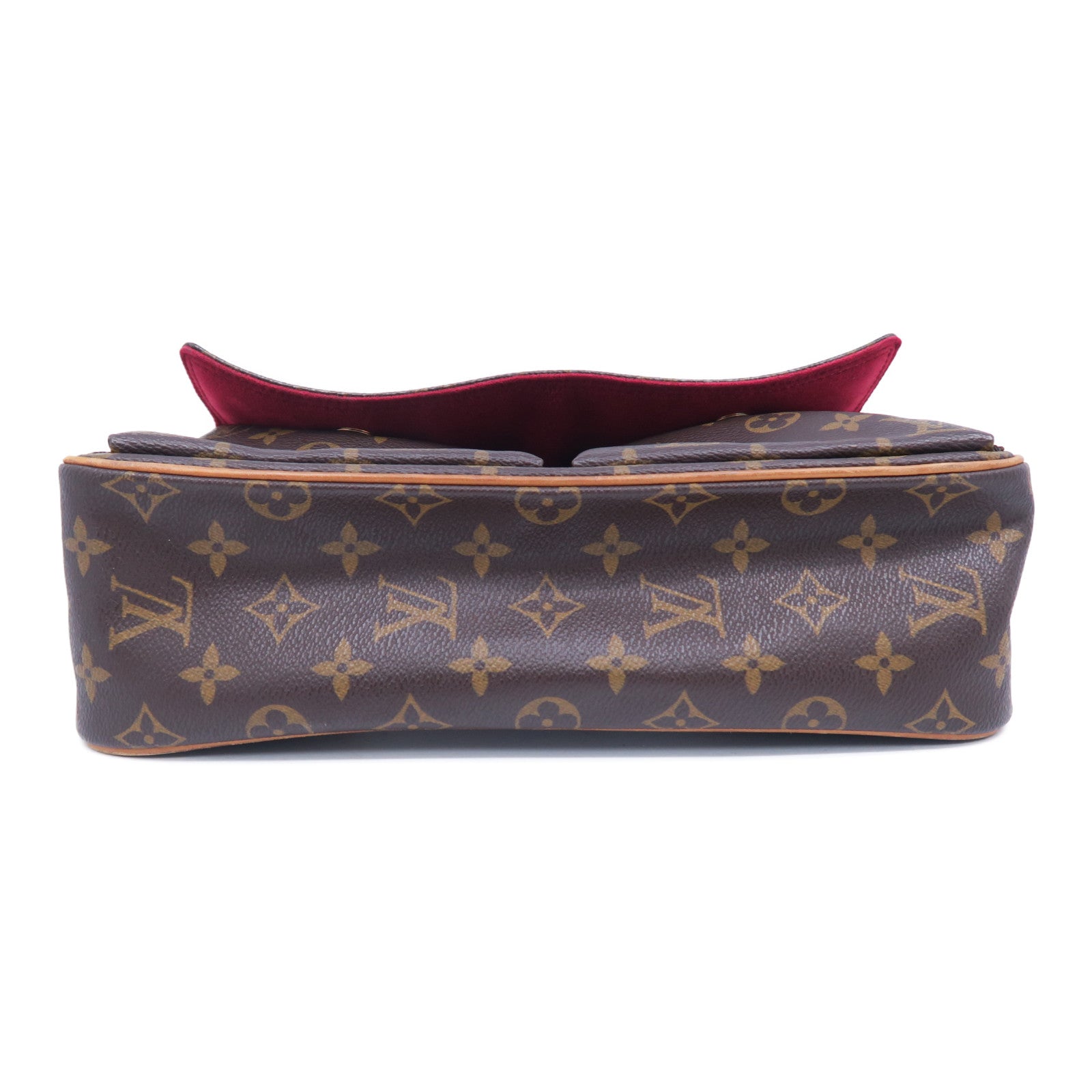 LOUIS VUITTON Monogram Viva Cite MM金扣肩背袋啡色
