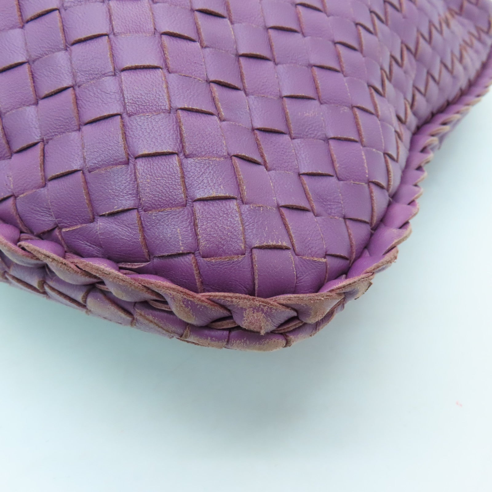 BOTTEGA VENETA 織紋皮革Hobo肩背袋紫色
