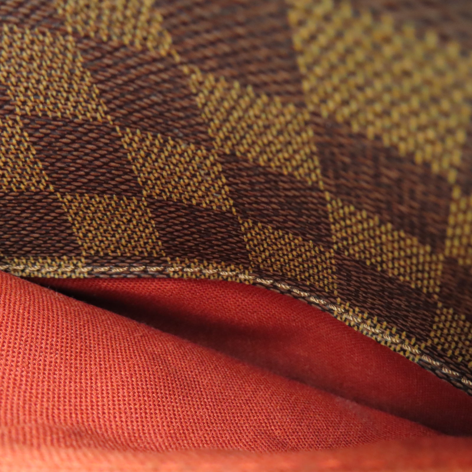 LOUIS VUITTON Damier Olav PM金扣肩背袋棕色
