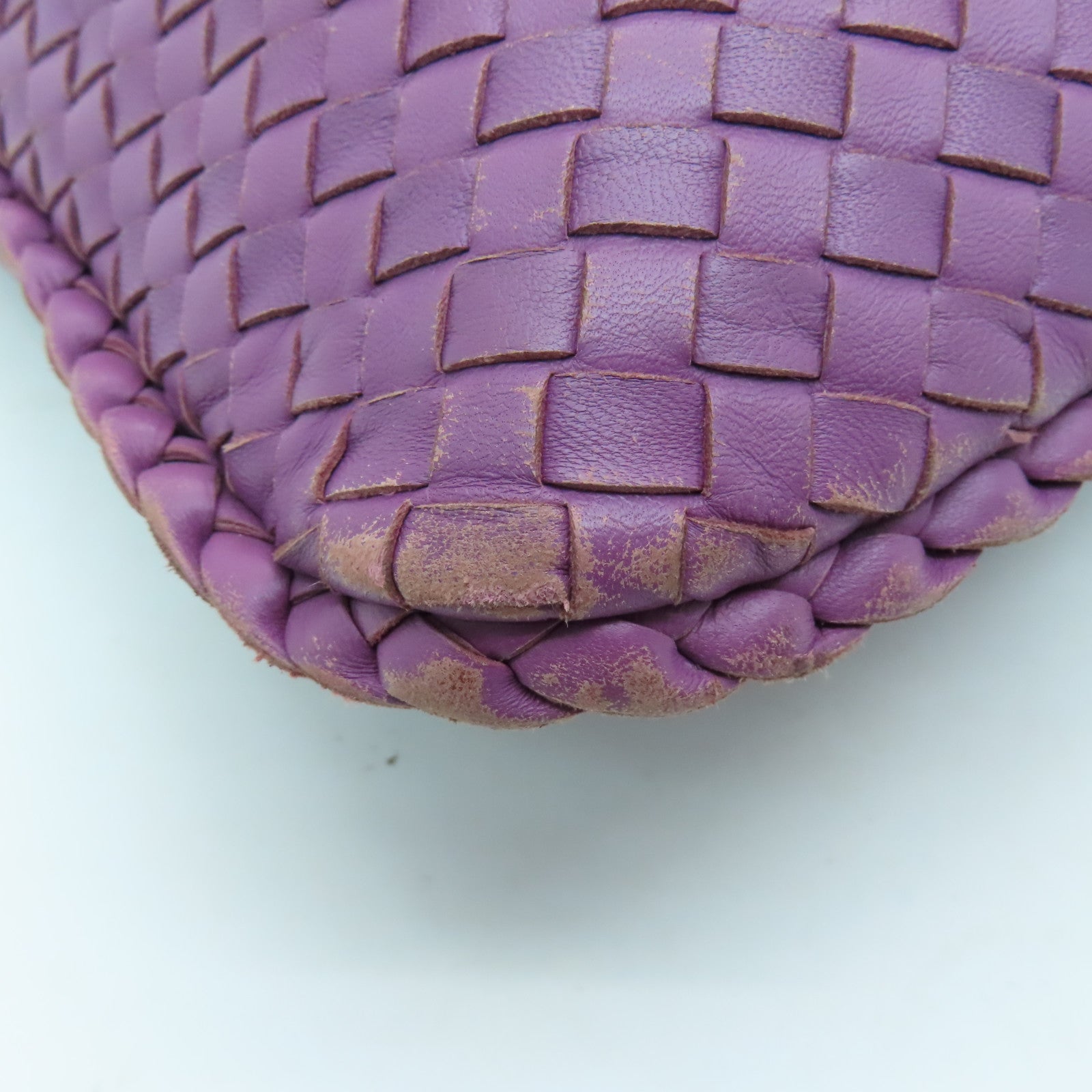 BOTTEGA VENETA 織紋皮革Hobo肩背袋紫色