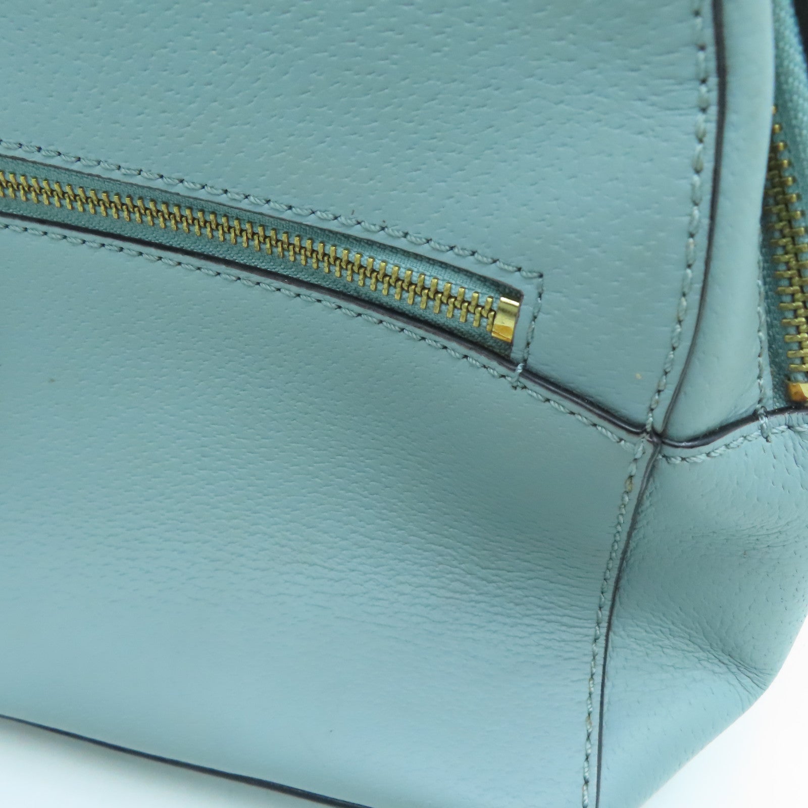 Kate Spade 牛皮皮革Backpack金扣背包蓝色
