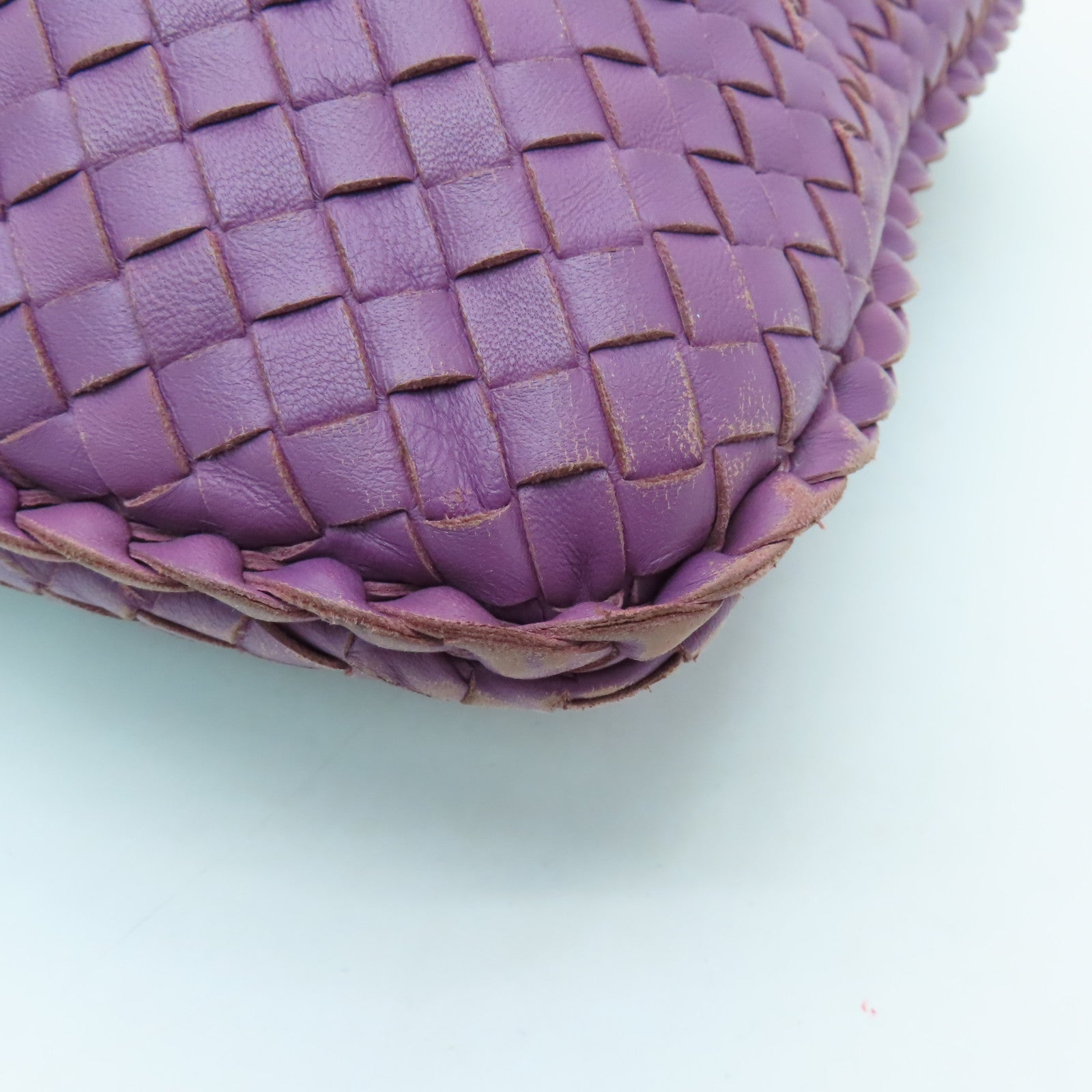 BOTTEGA VENETA 織紋皮革Hobo肩背袋紫色