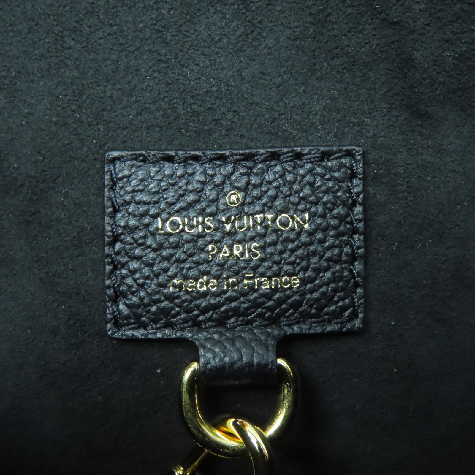 LOUIS VUITTON Monogram Empreinte Sac Sport金扣手挽袋黑色