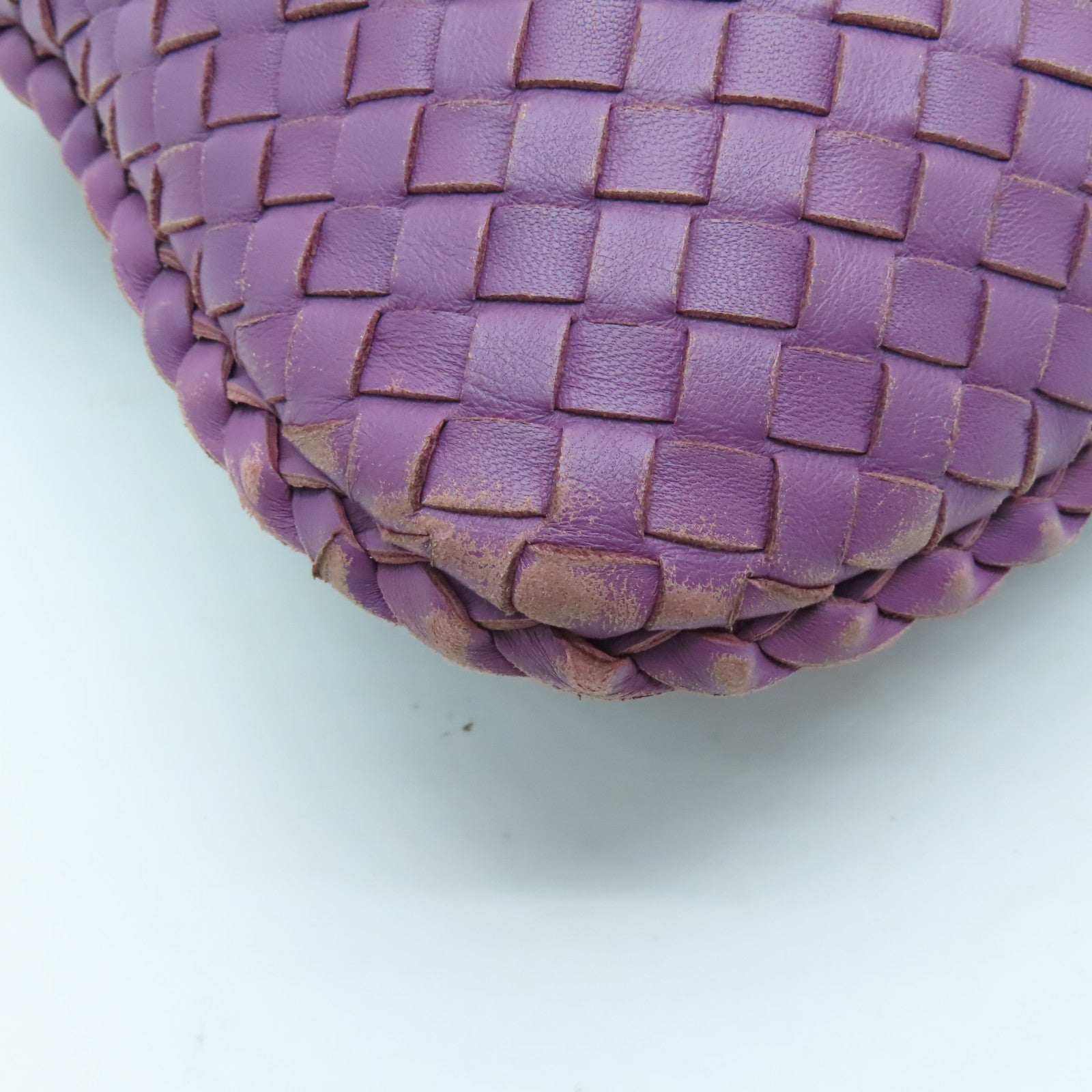 BOTTEGA VENETA 織紋皮革Hobo肩背袋紫色
