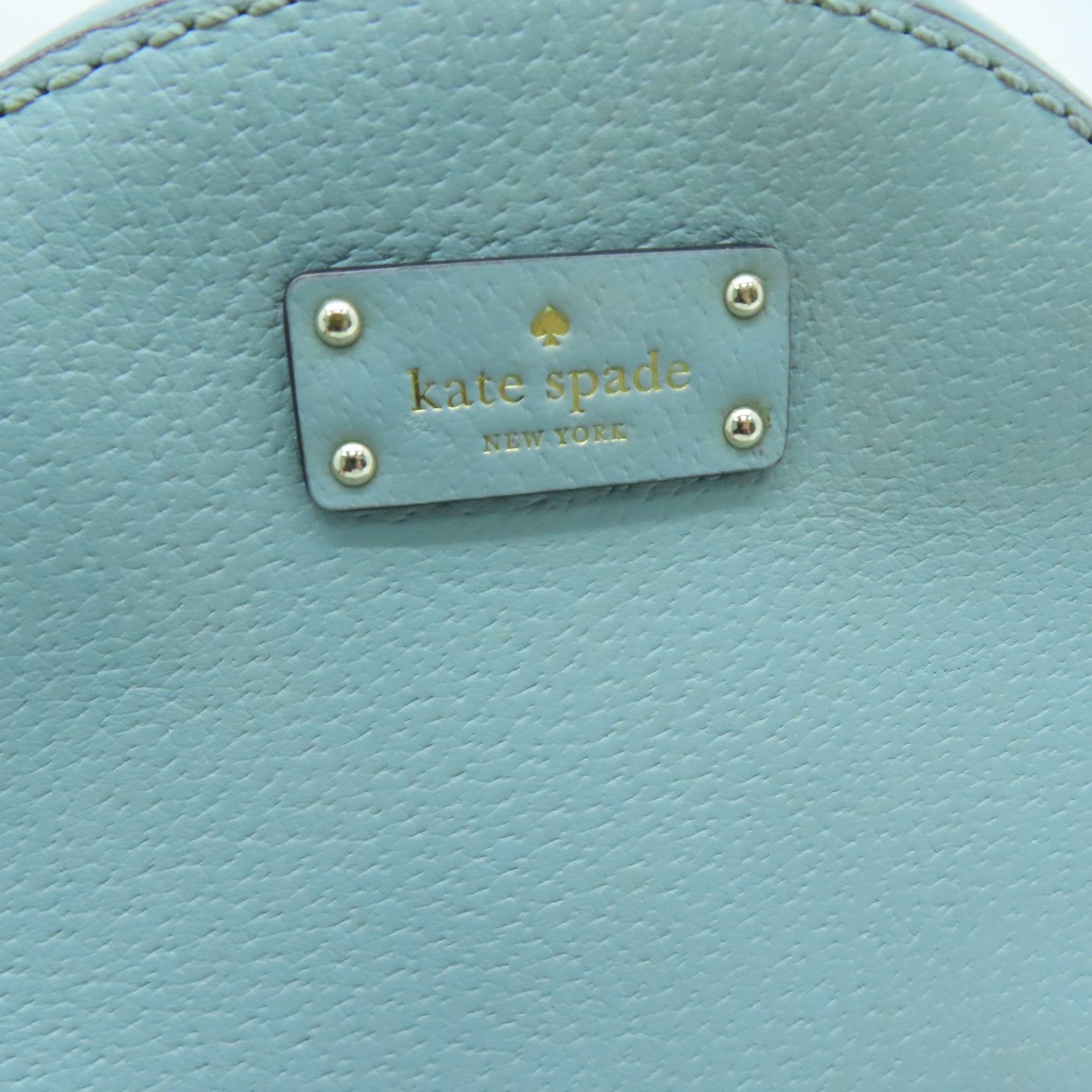 Kate Spade 牛皮皮革Backpack金扣背包蓝色