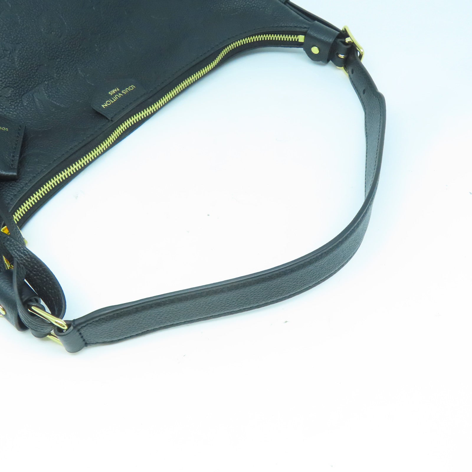 LOUIS VUITTON Monogram Empreinte Sac Sport金扣手挽袋黑色