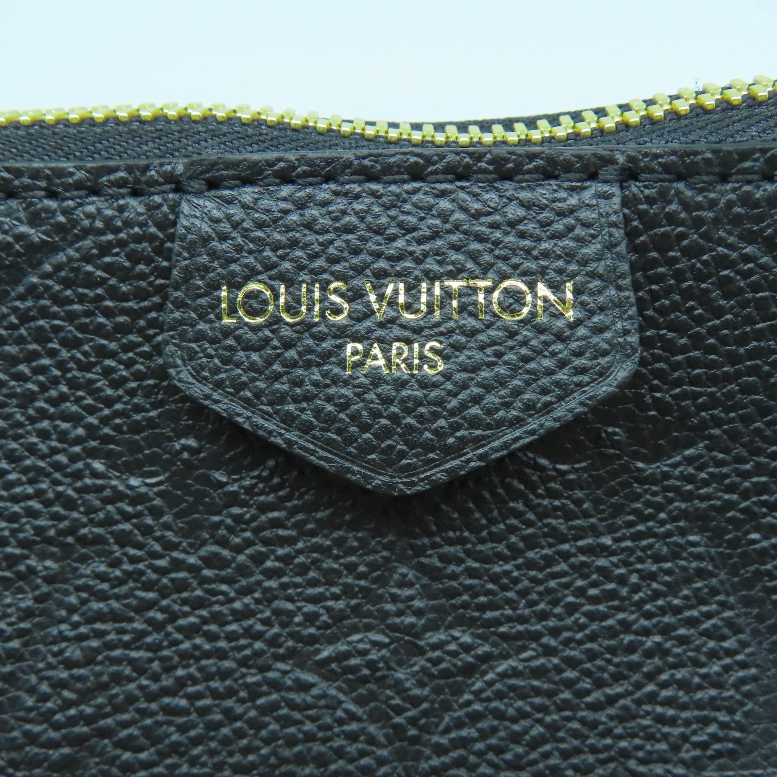 LOUIS VUITTON Monogram Empreinte Sac Sport金扣手挽袋黑色