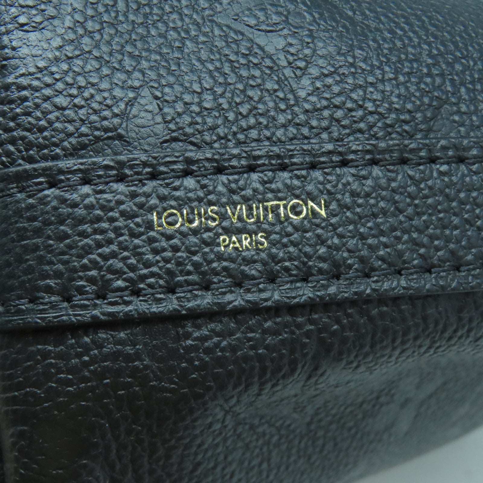 LOUIS VUITTON Monogram Empreinte Sac Sport金扣手挽袋黑色