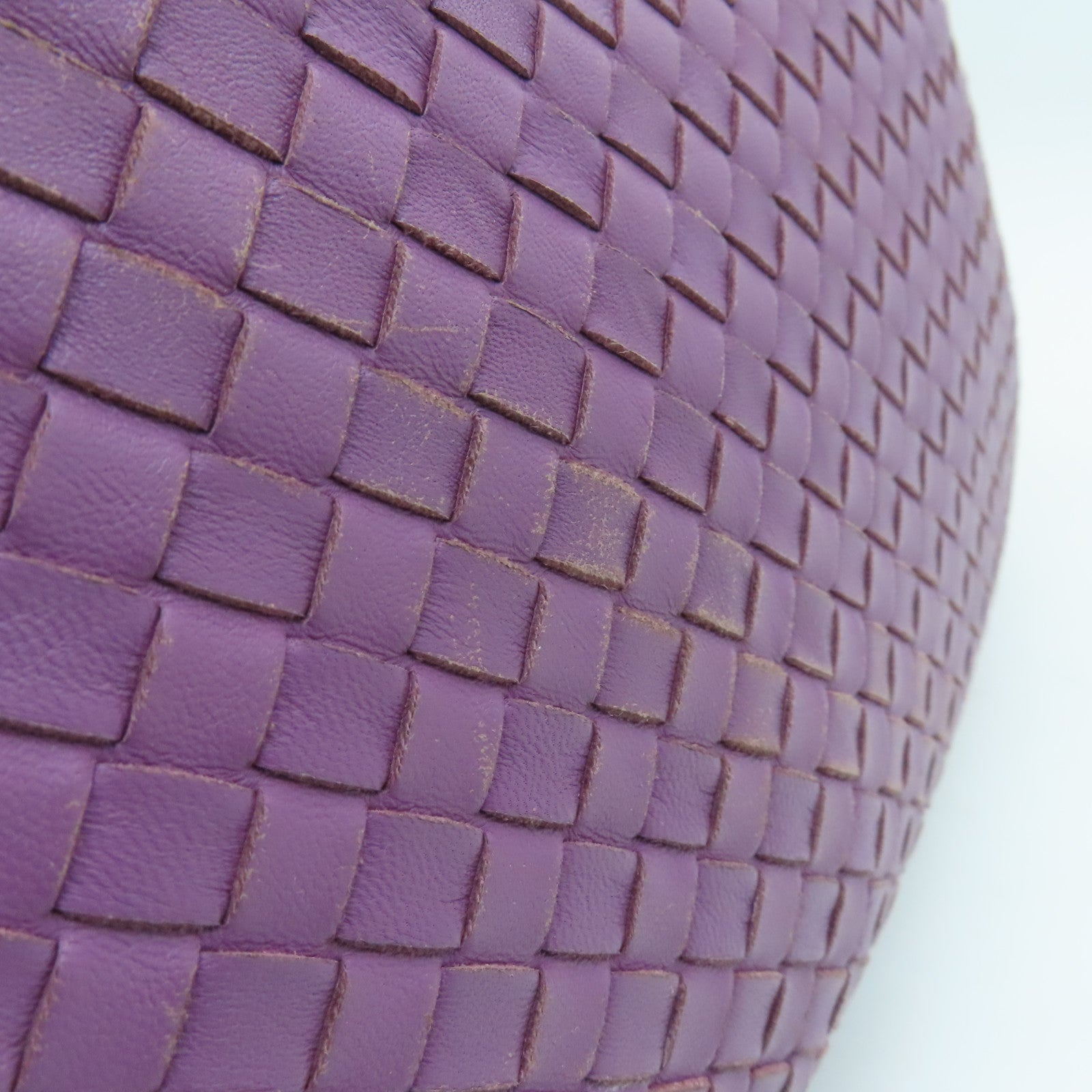 BOTTEGA VENETA 織紋皮革Hobo肩背袋紫色