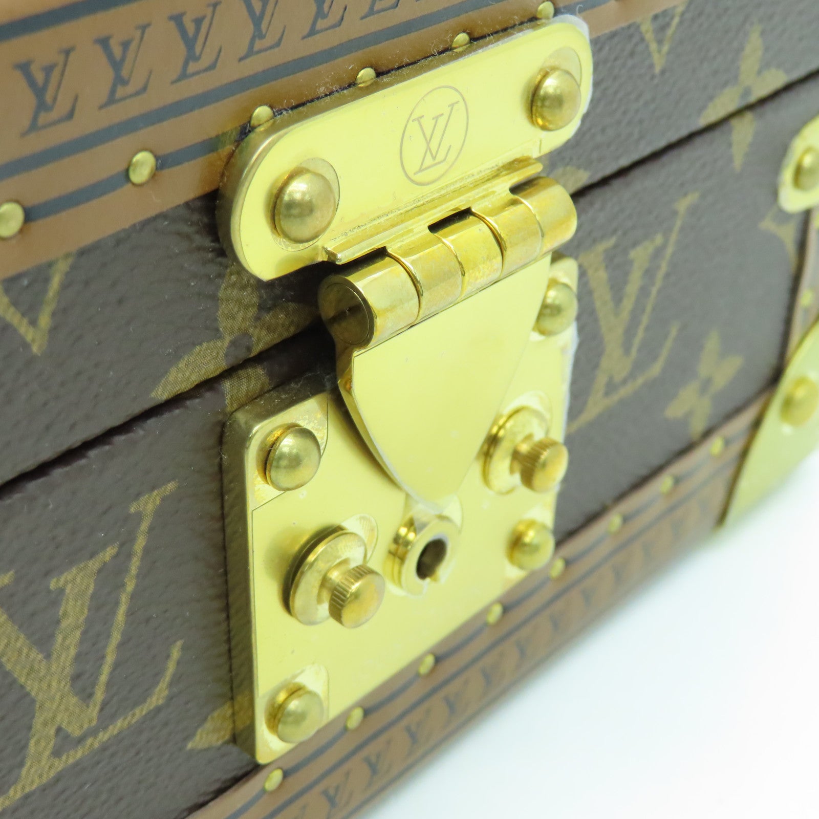 LOUIS VUITTON Monogram Coffret Tresor 20收納盒啡色