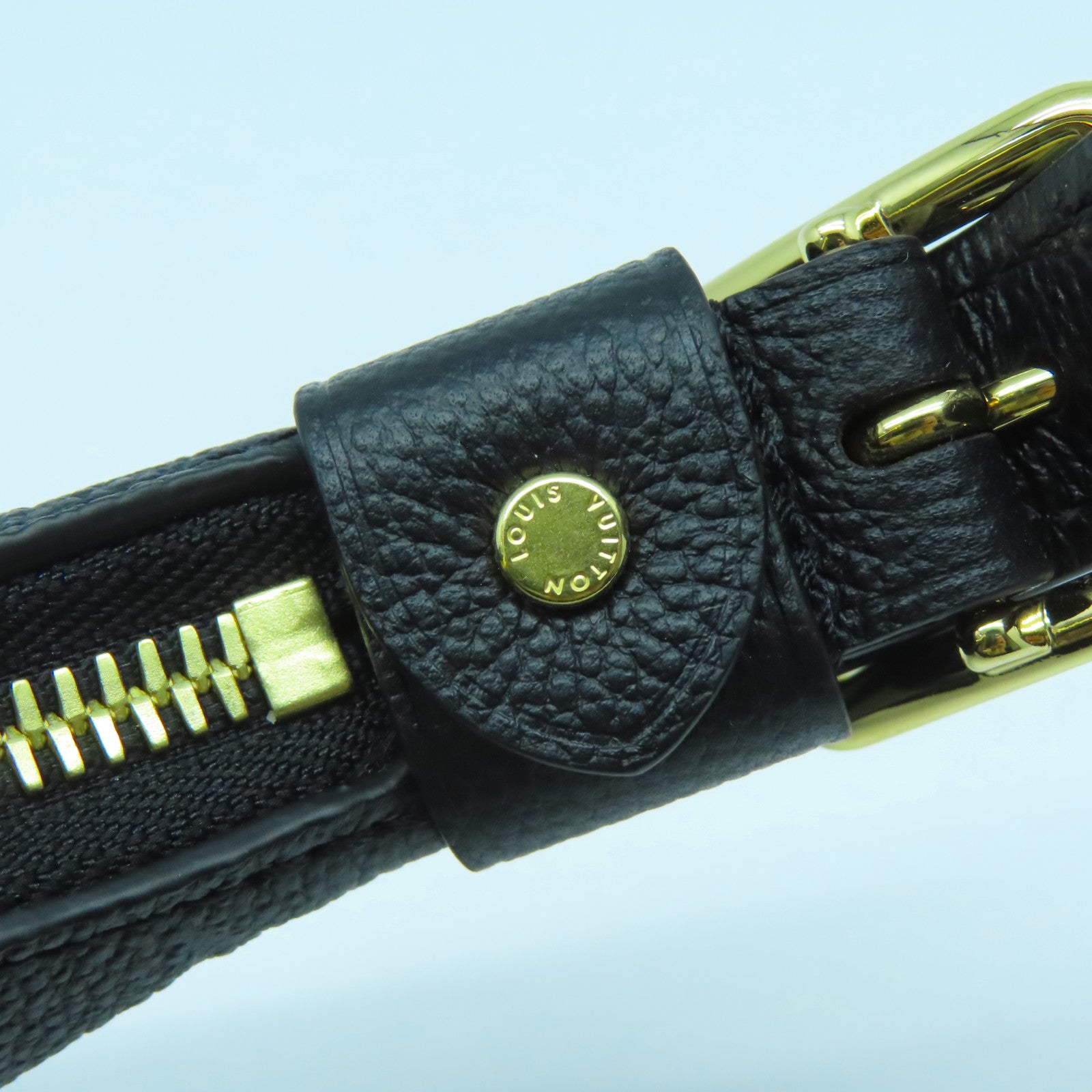 LOUIS VUITTON Monogram Empreinte Sac Sport金扣手挽袋黑色