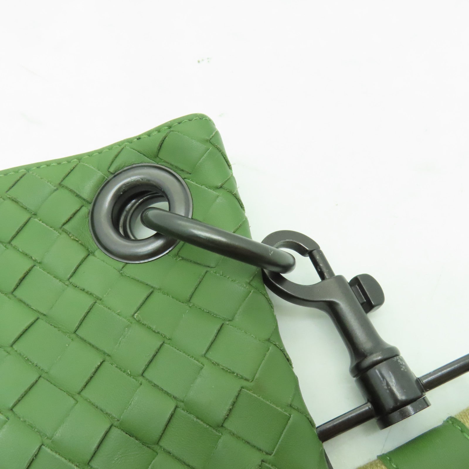 BOTTEGA VENETA 織紋皮革Shoulder Bag肩背袋綠色