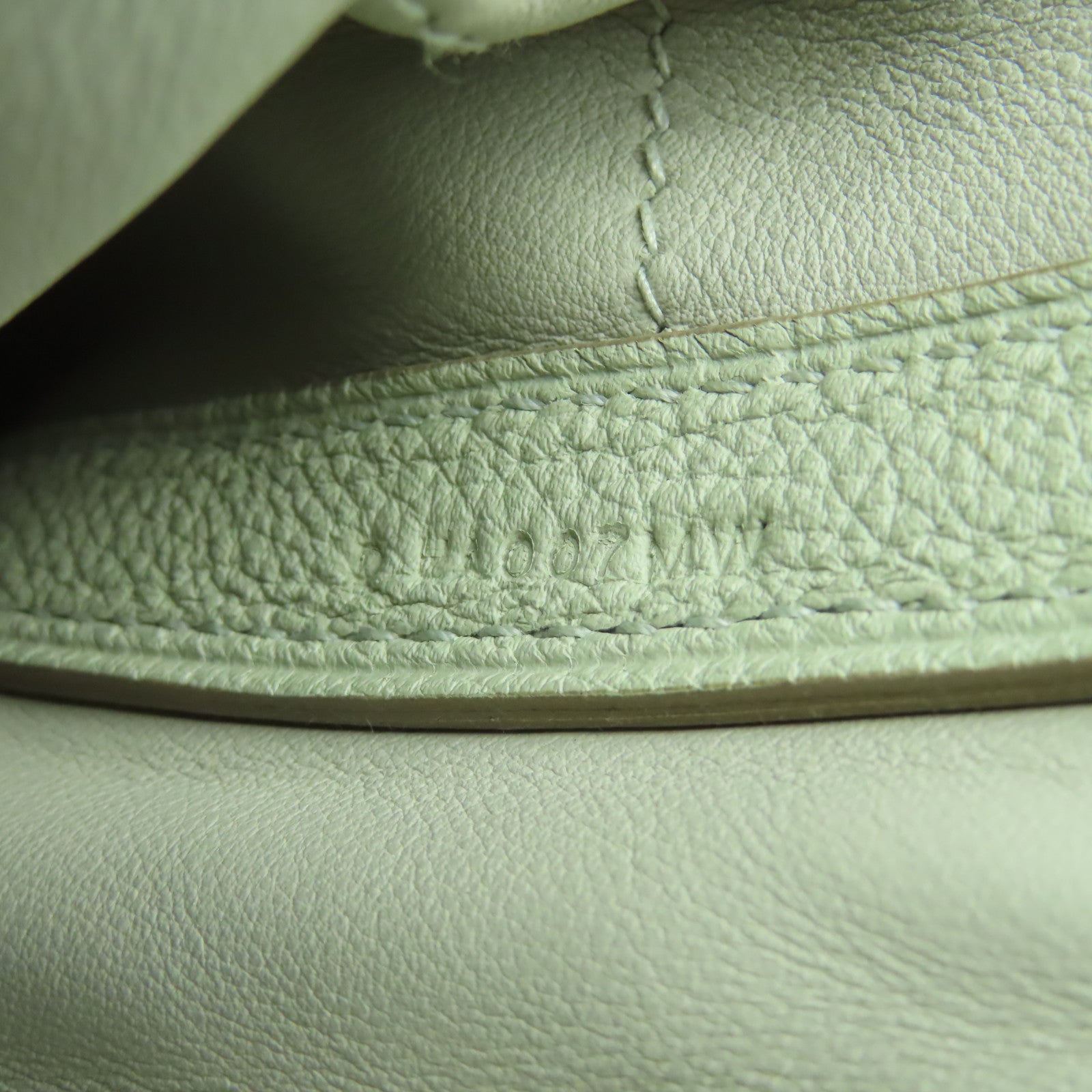 HERMES Clemence皮革2424金扣手挽肩背兩用袋珍珠灰色