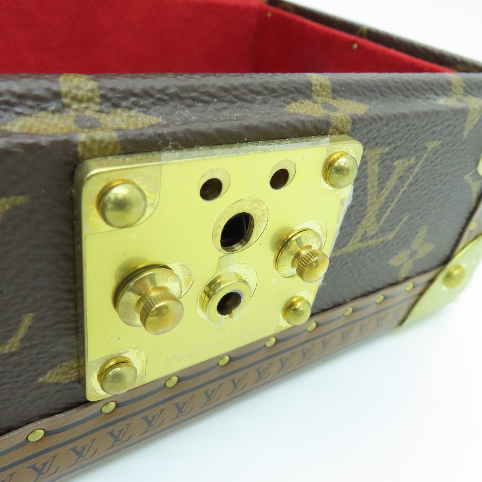 LOUIS VUITTON Monogram Coffret Tresor 20收納盒啡色