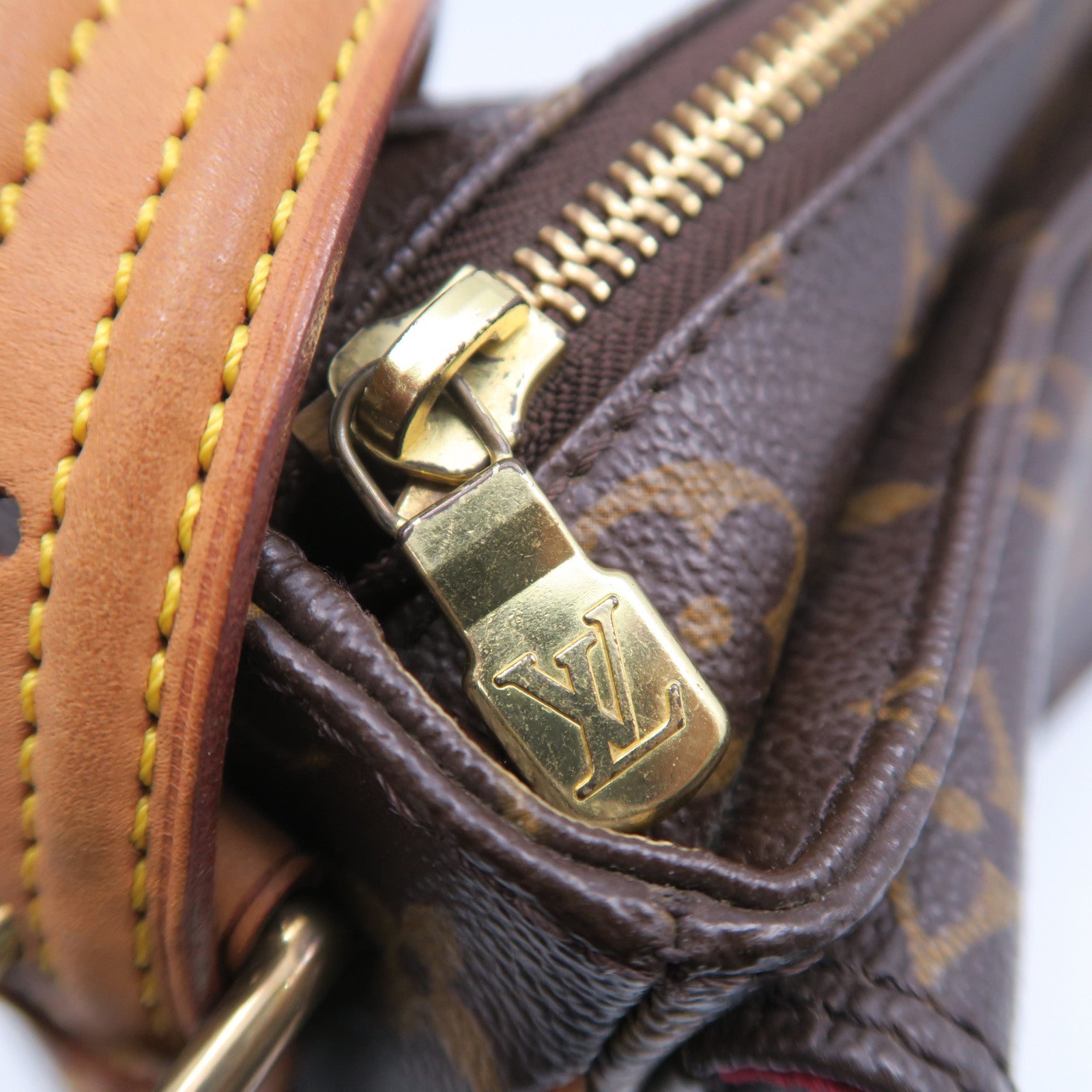 LOUIS VUITTON Monogram Viva Cite MM金扣肩背袋啡色