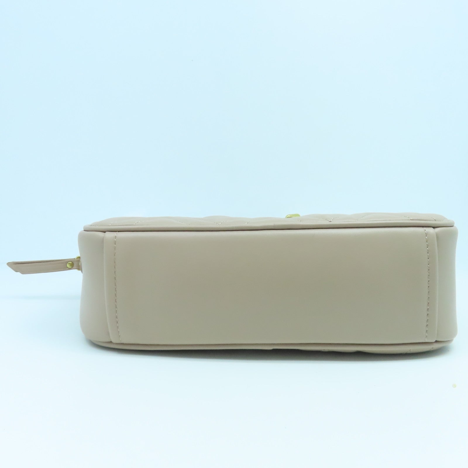 Miu Miu Leather Shoulder Bag Gold Buckle Pink