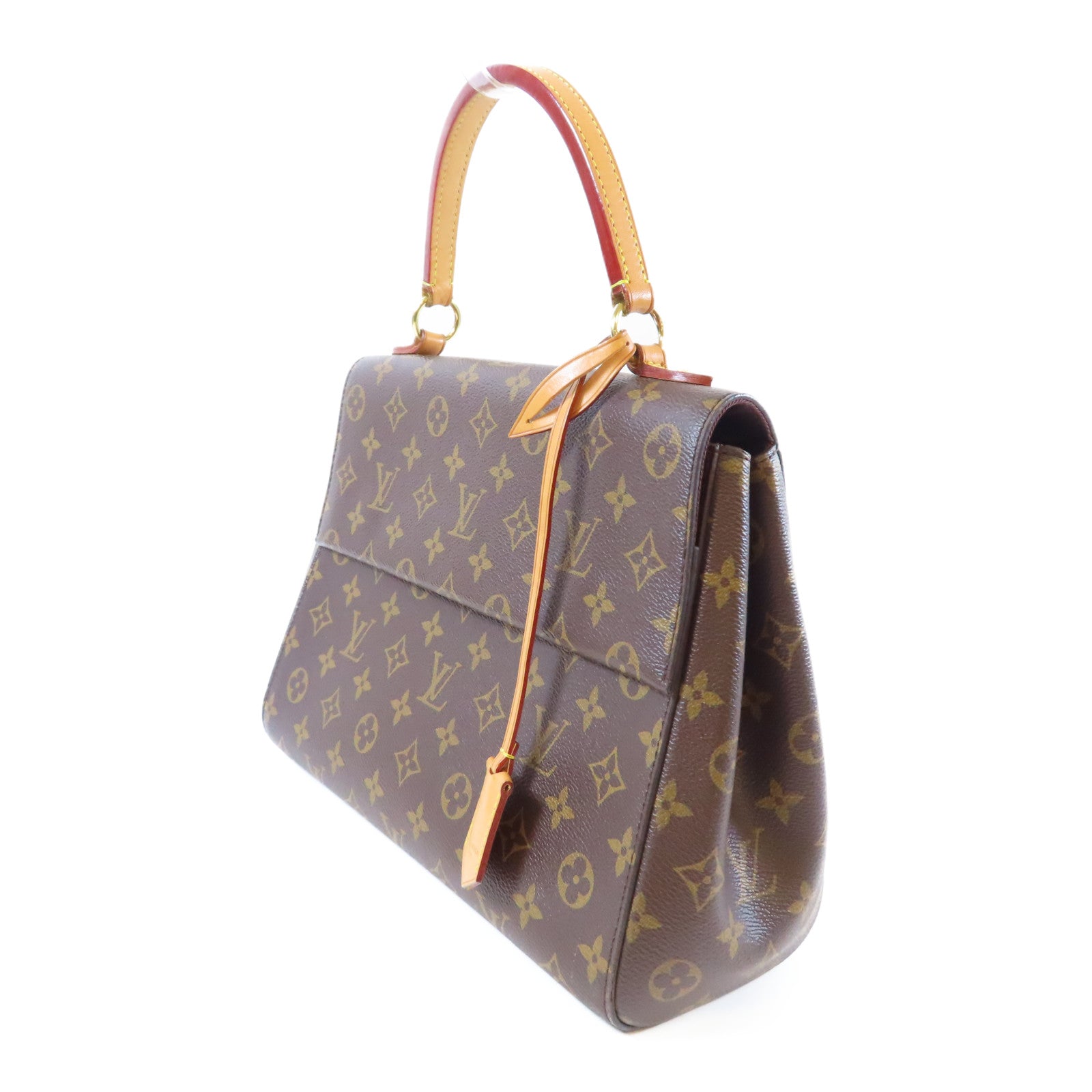 LOUIS VUITTON Monogram Cluny MM金扣手挽肩背兩用袋啡色