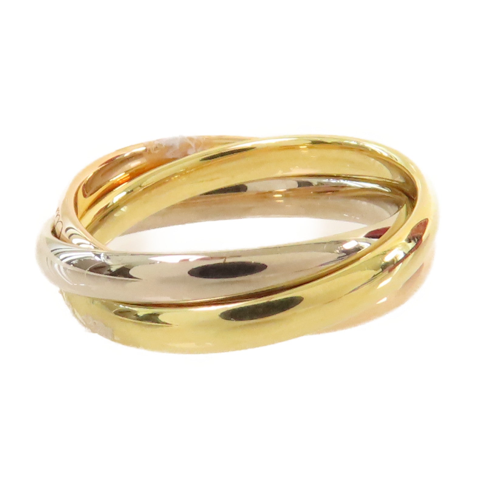 CARTIER 18K玫瑰金/黃金/白金Trinity Ring戒指#50/US#5.25