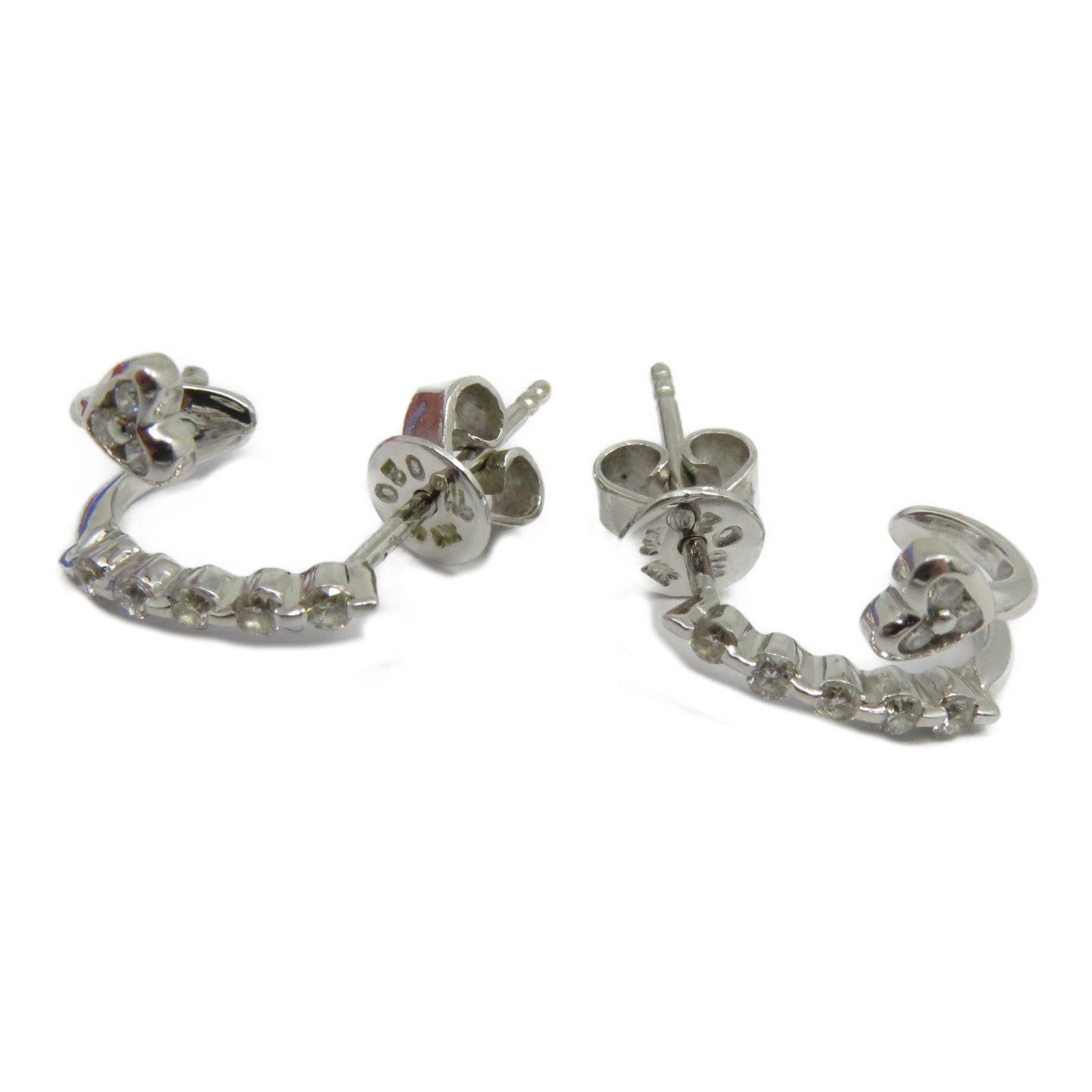 JEWELRY 18K白金Diamond Earrings 0.20ct鑽石耳環