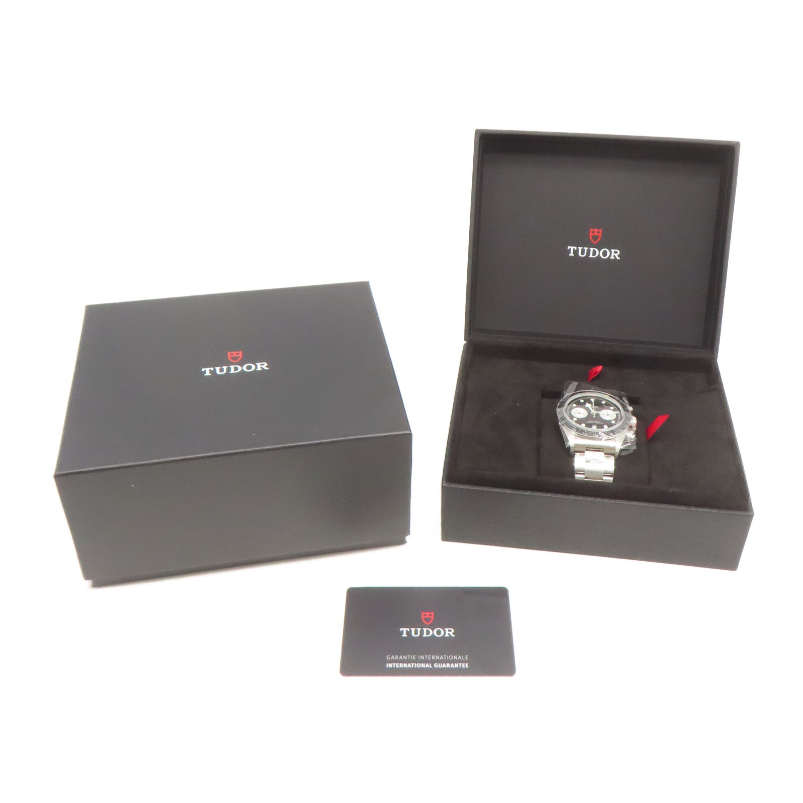 TUDOR 不鏽鋼Black Bay Chrono手錶自動機芯黑色