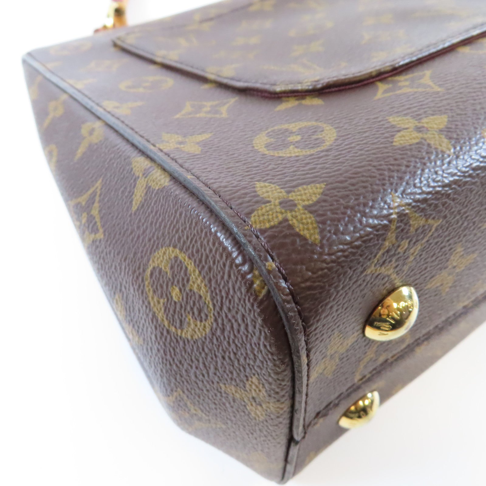 LOUIS VUITTON Monogram Cluny MM金扣手挽肩背兩用袋啡色