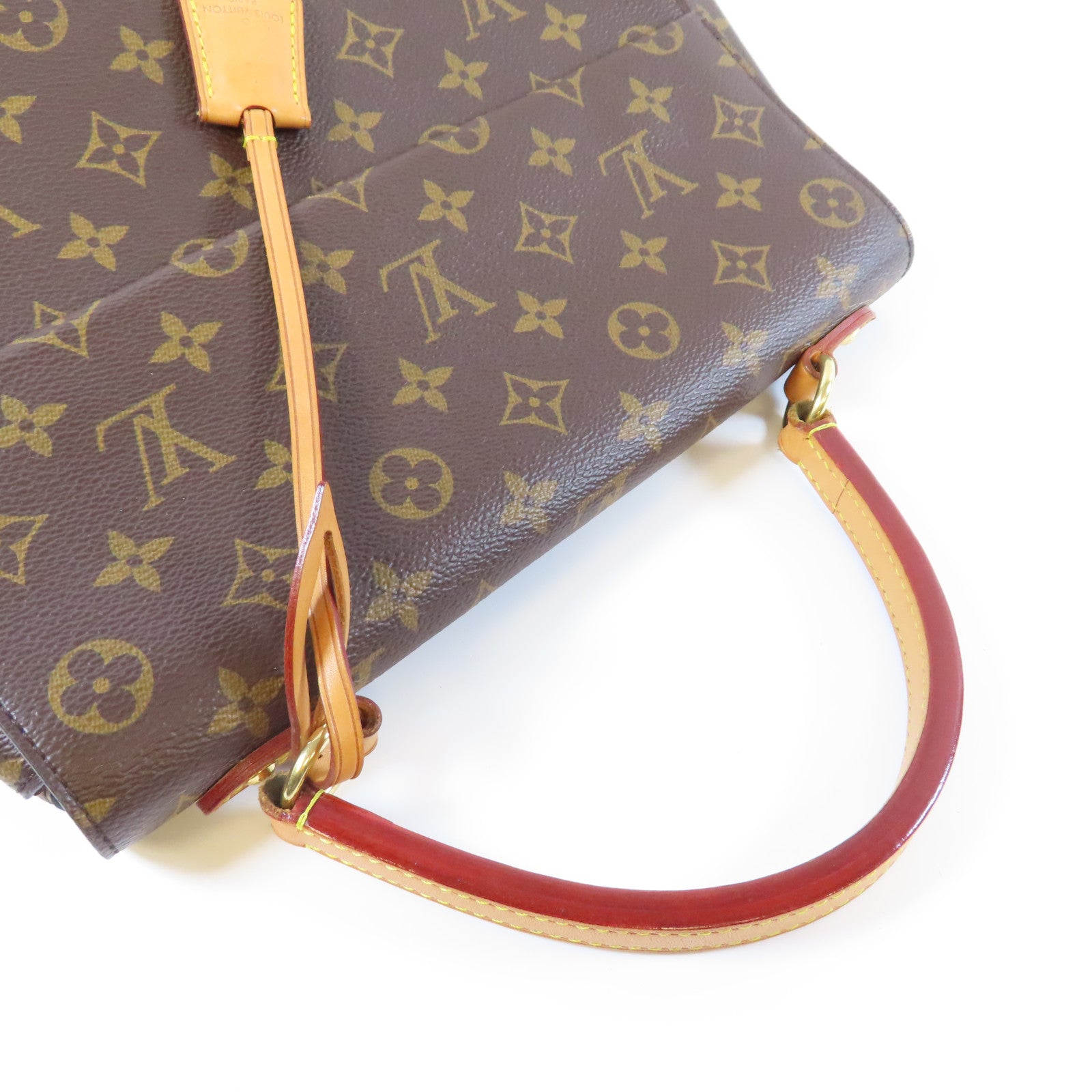 LOUIS VUITTON Monogram Cluny MM金扣手挽肩背兩用袋啡色