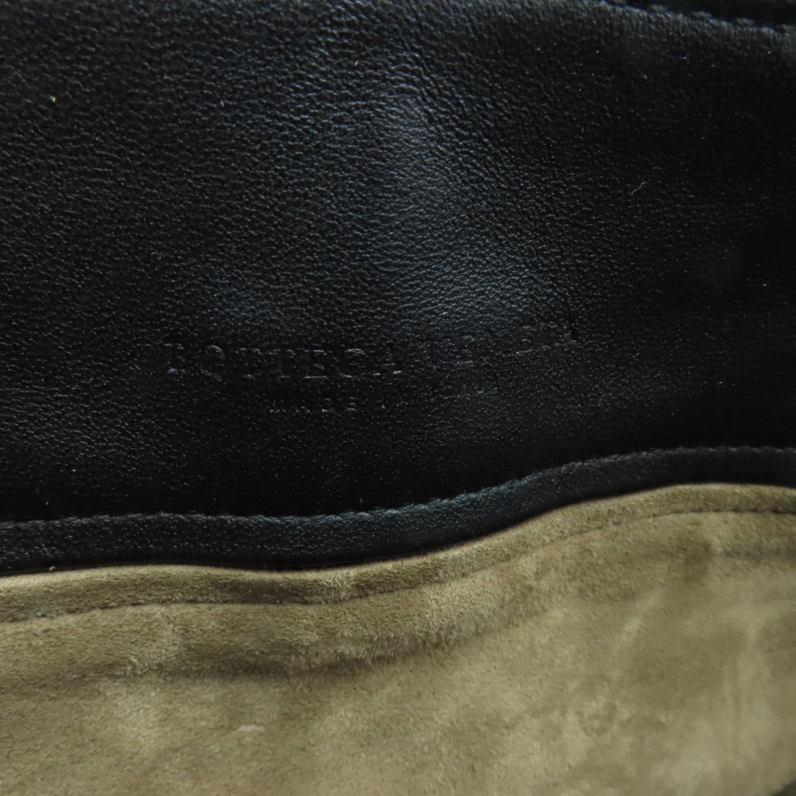 BOTTEGA VENETA Textured Leather Shoulder Bag Handle Shoulder Bag Black