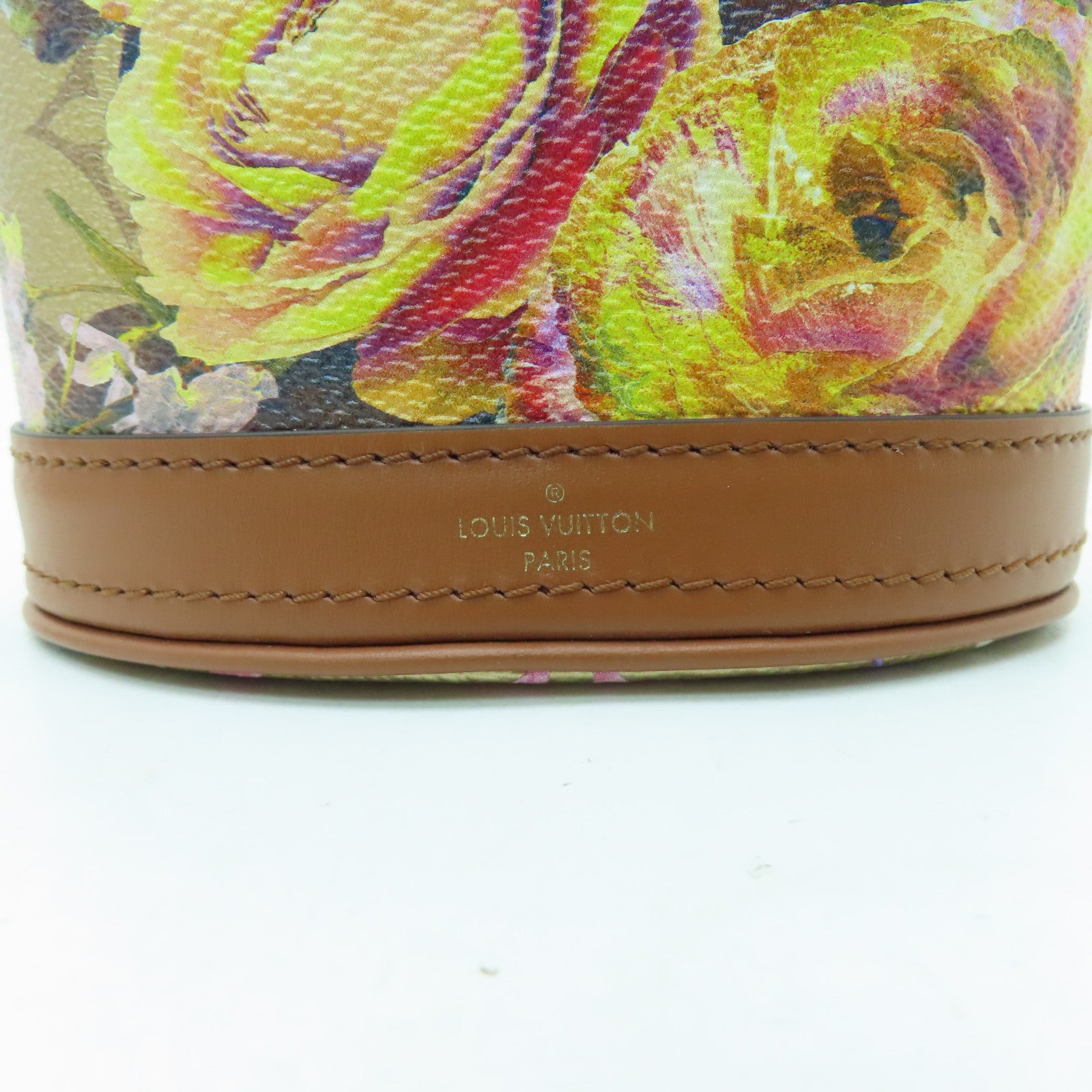 LOUIS VUITTON Monogram Nano Bucket金扣手挽肩背兩用袋金色