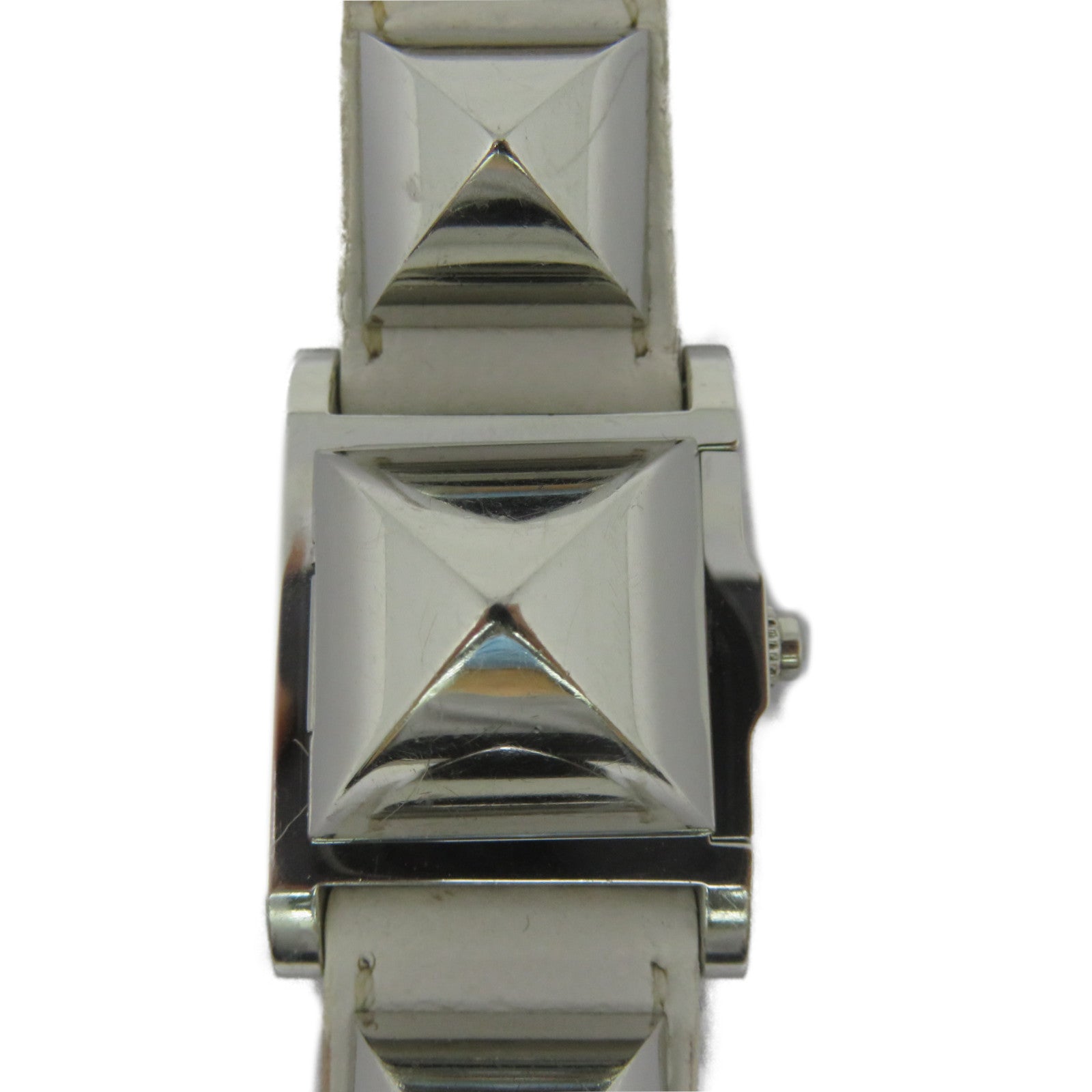 HERMES 【激減優惠】Medor Watch不鏽鋼手錶石英機芯白色