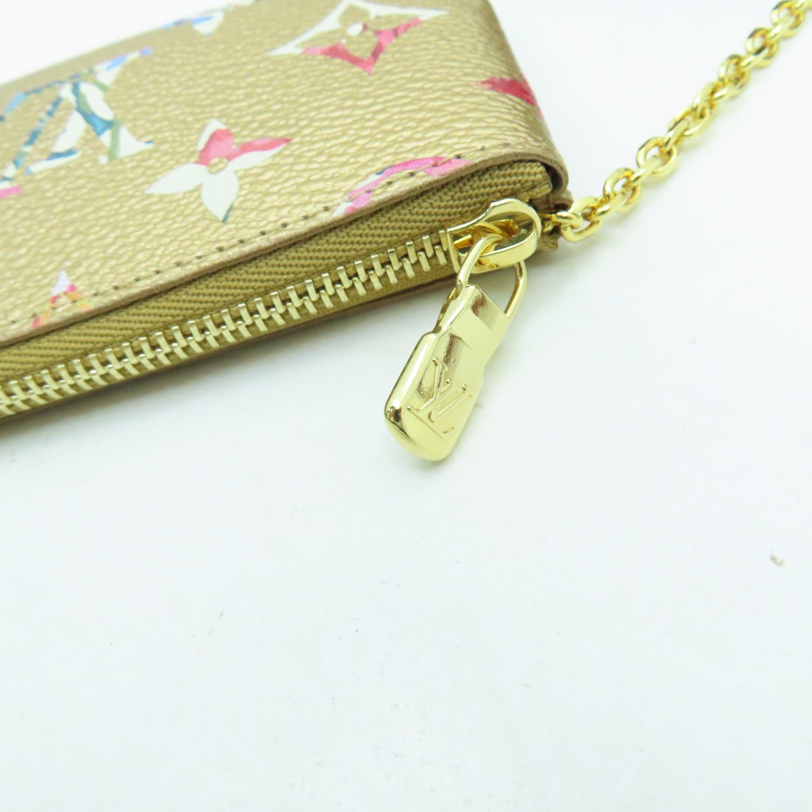 LOUIS VUITTON Monogram Nano Bucket金扣手挽肩背兩用袋金色