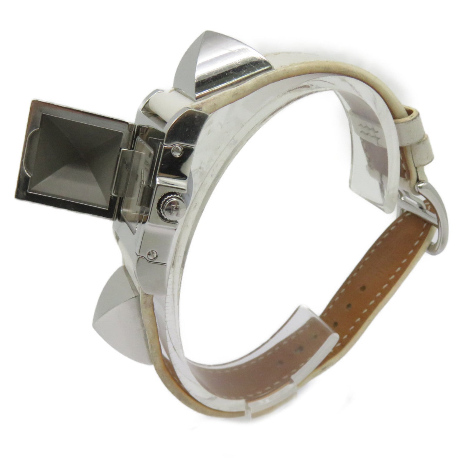 HERMES 【激減優惠】Medor Watch不鏽鋼手錶石英機芯白色