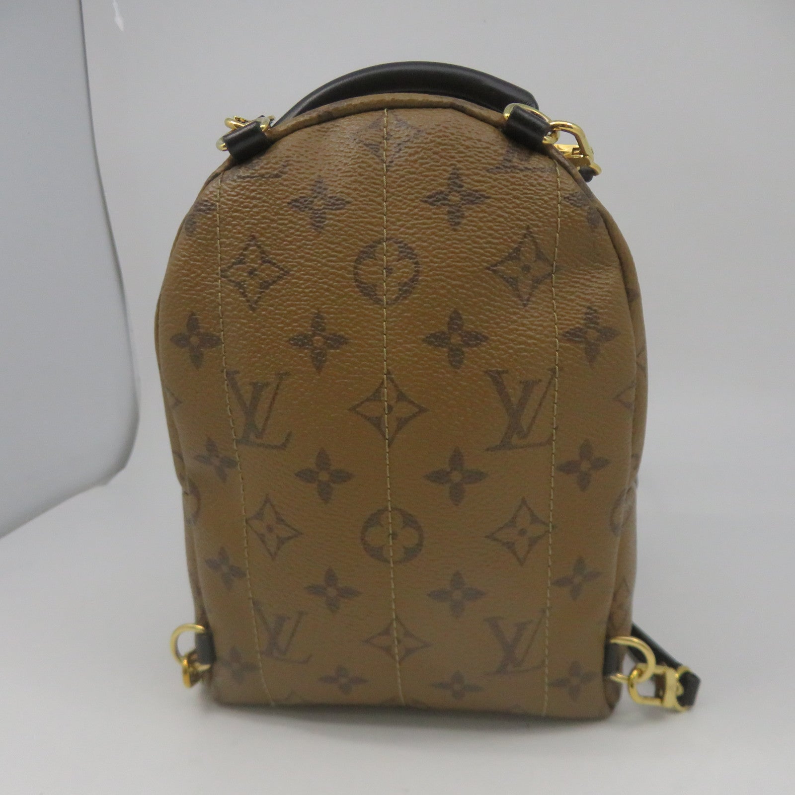 LOUIS VUITTON Monogram Plam Springs backpack Mini金扣肩背袋啡色