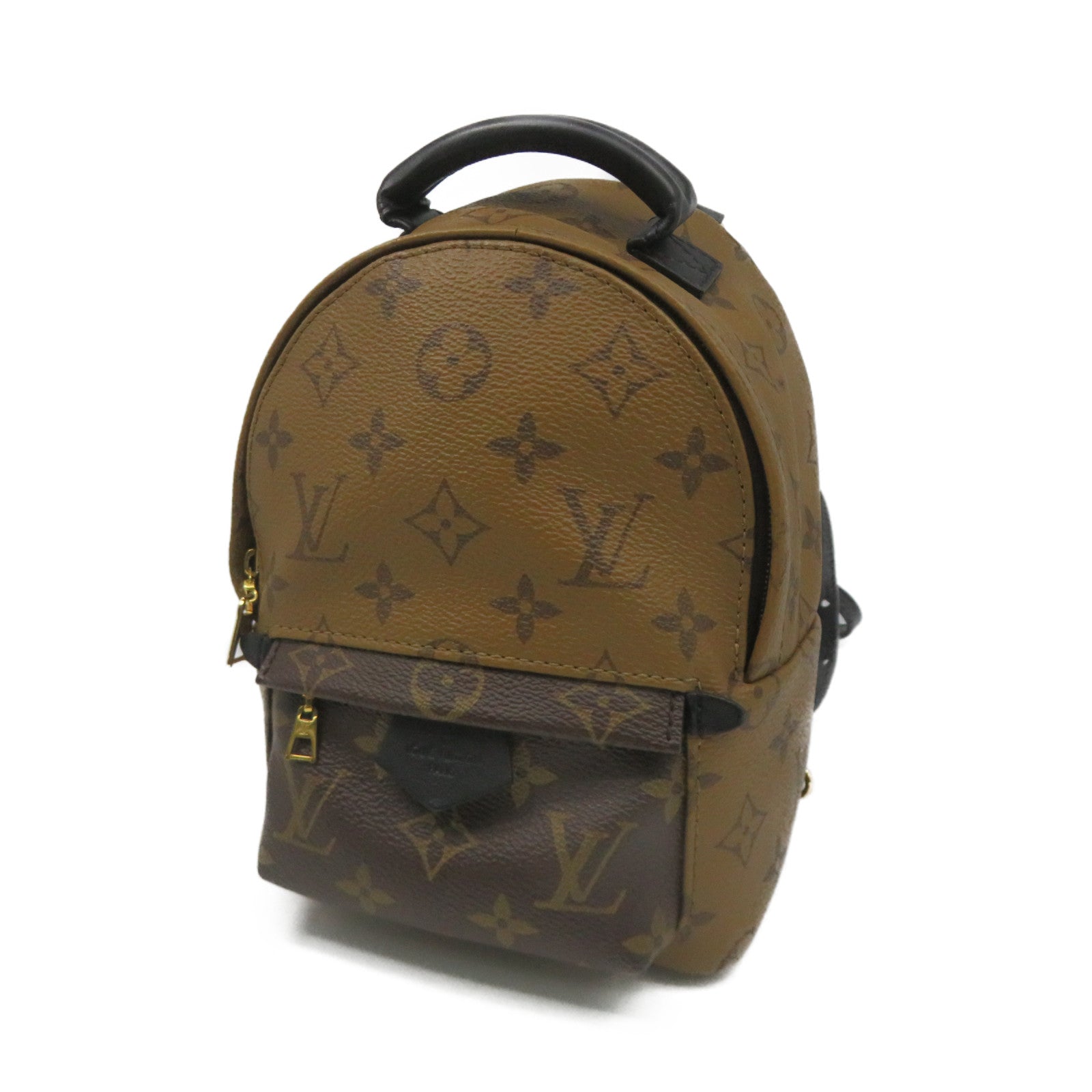 LOUIS VUITTON Monogram Plam Springs backpack Mini金扣肩背袋啡色