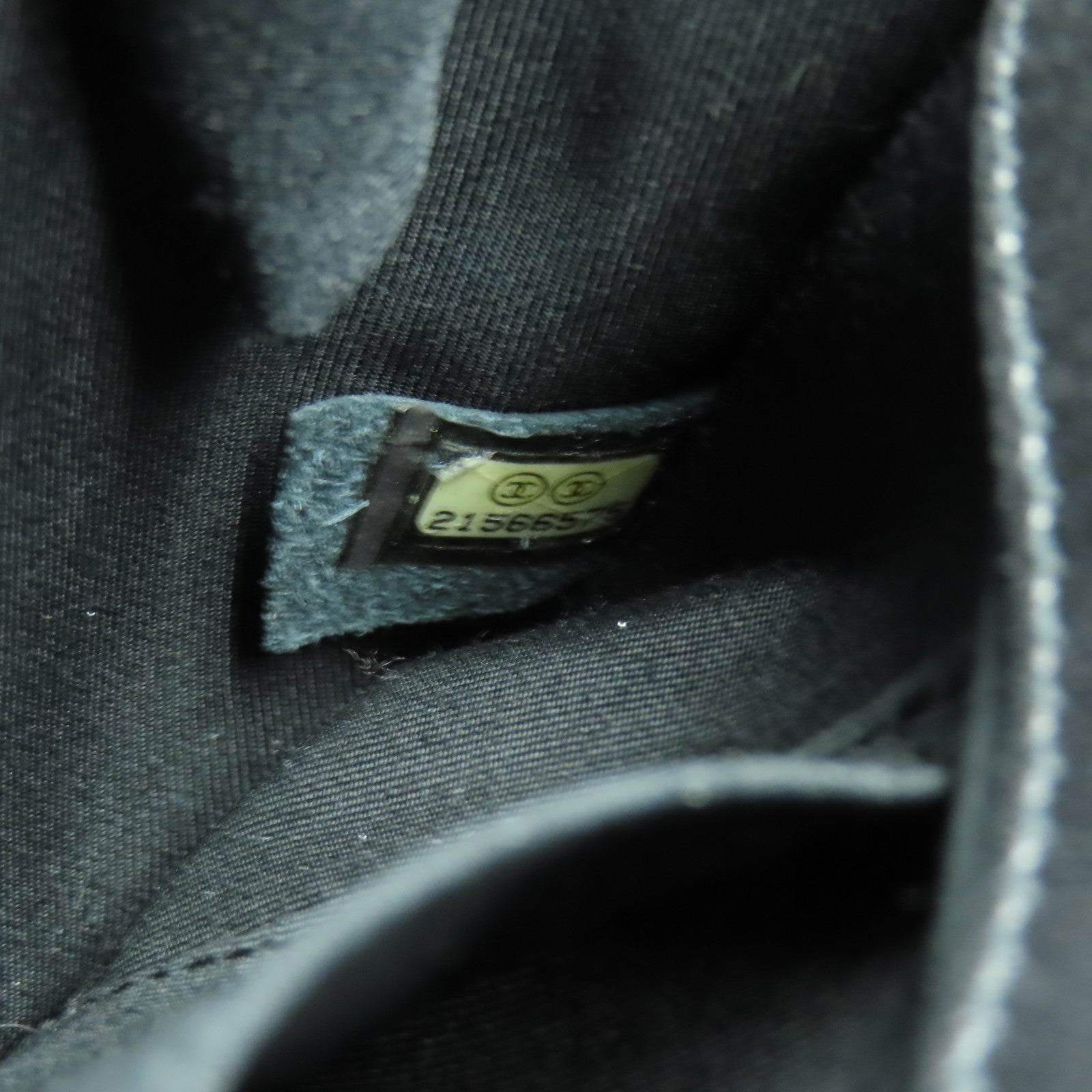 CHANEL 菱格牛皮皮革Chain Shoulder銀扣鏈帶肩背袋黑色