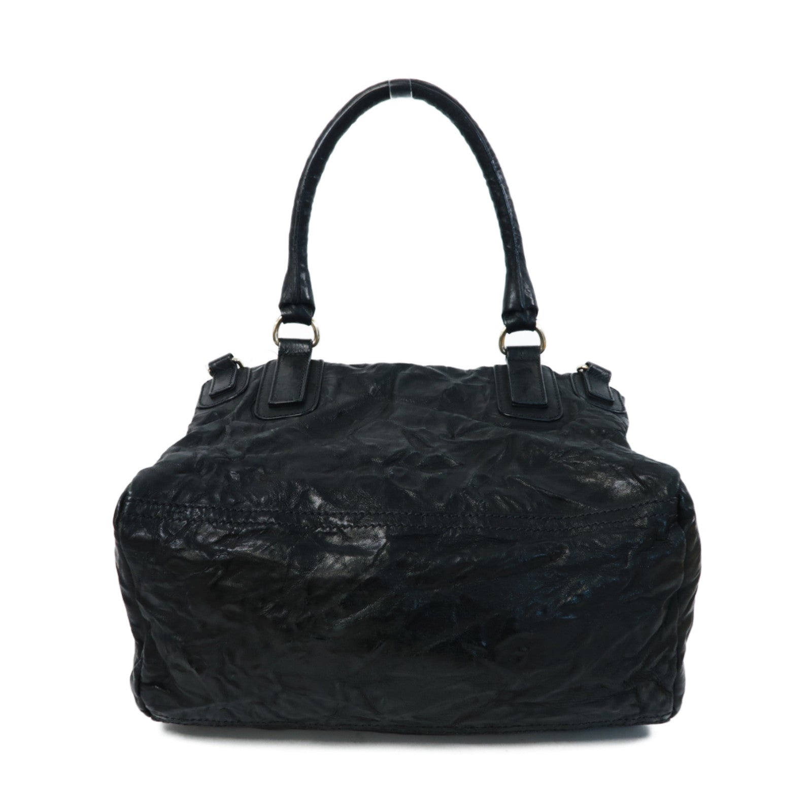 GIVENCHY 牛皮皮革Pandora金扣手挽肩背兩用袋黑色