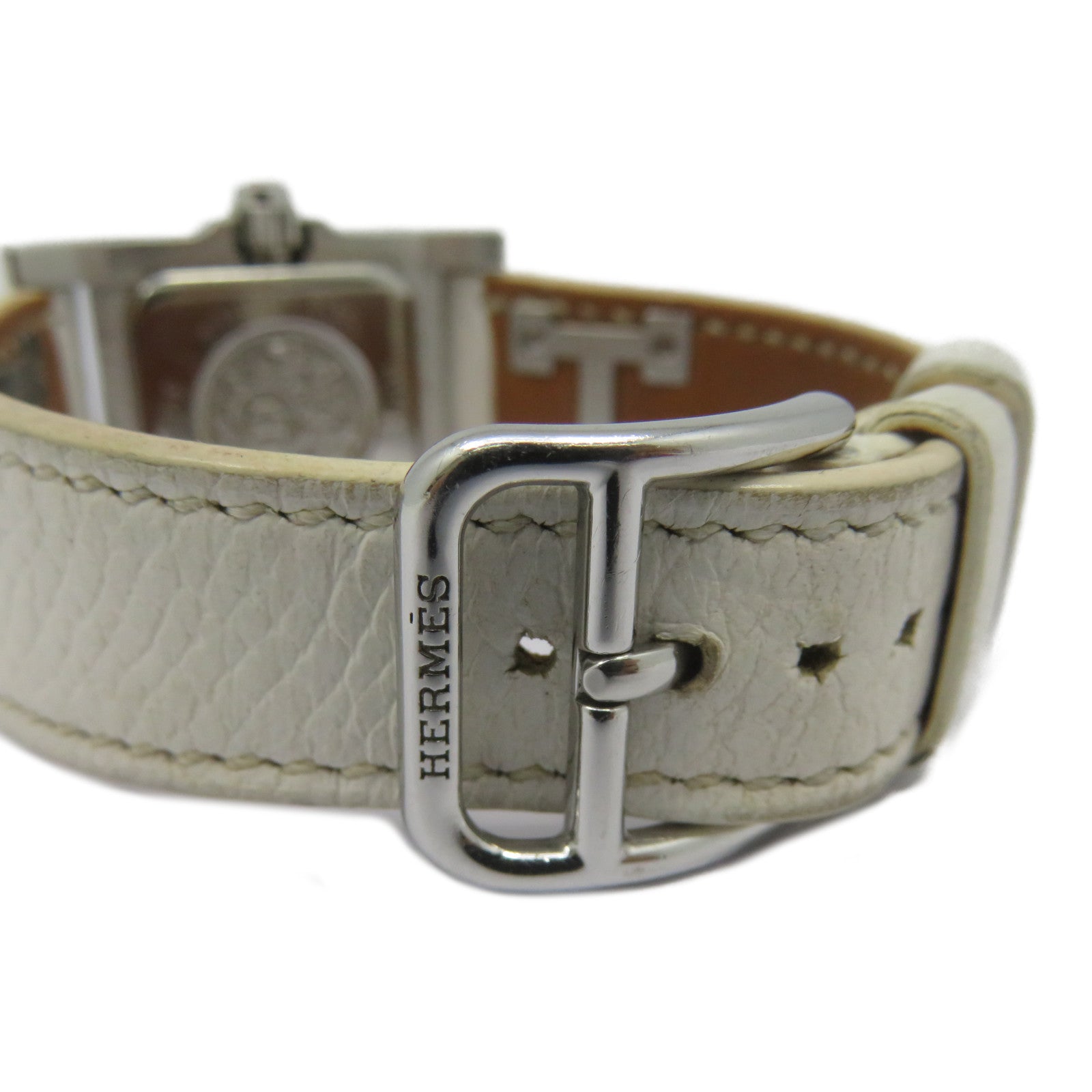 HERMES 【激減優惠】Medor Watch不鏽鋼手錶石英機芯白色