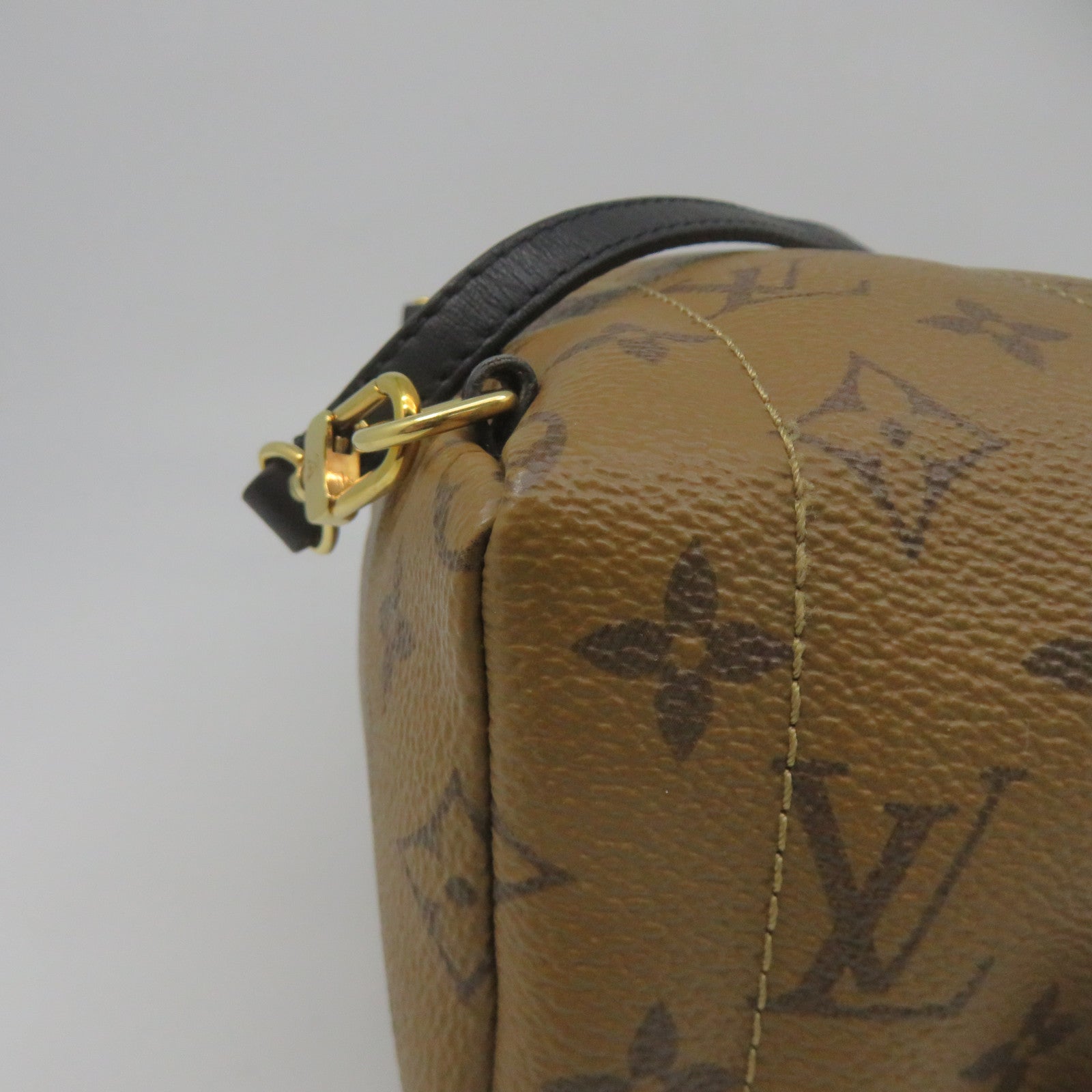 LOUIS VUITTON Monogram Plam Springs backpack Mini金扣肩背袋啡色