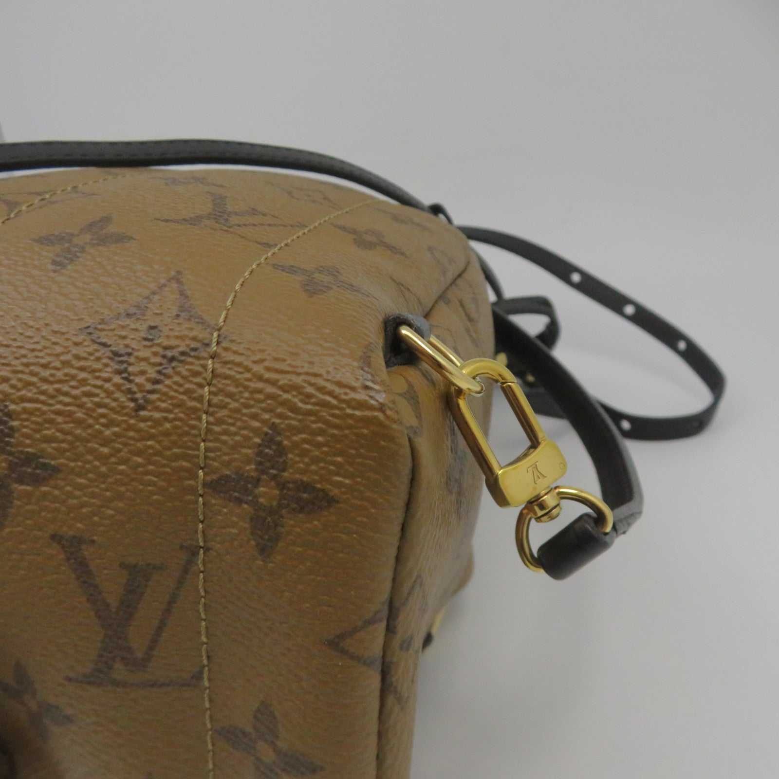 LOUIS VUITTON Monogram Plam Springs backpack Mini金扣肩背袋啡色