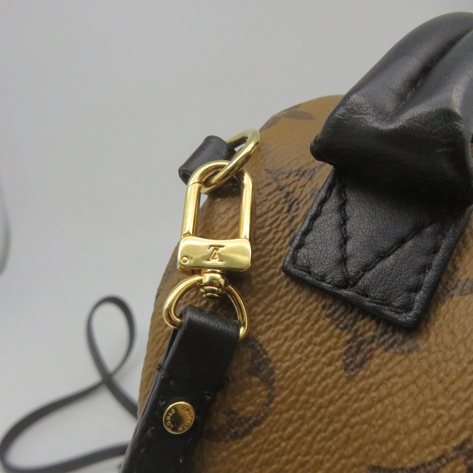 LOUIS VUITTON Monogram Plam Springs backpack Mini金扣肩背袋啡色