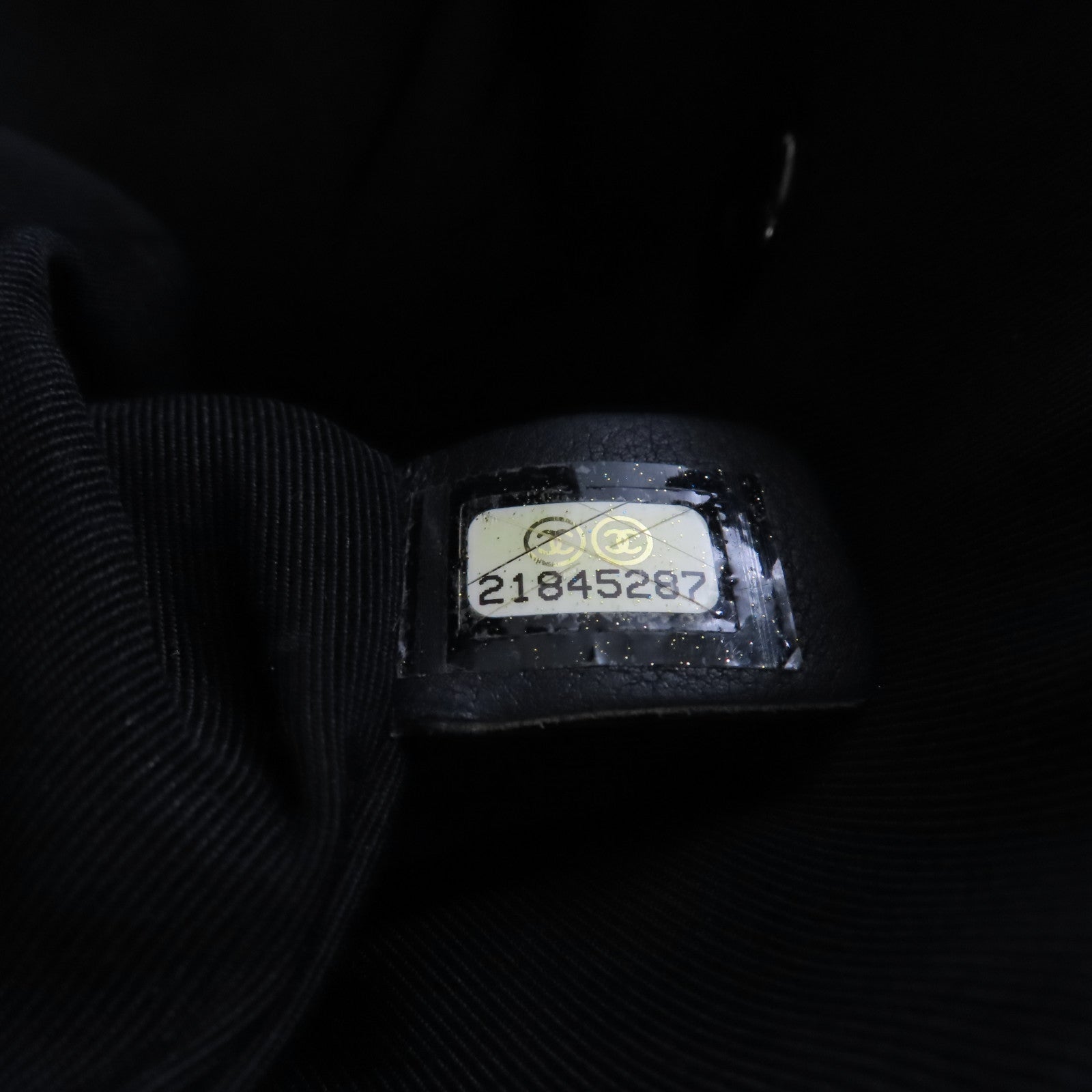 CHANEL 菱格羊皮皮革Chain Shoulder Bag鏈帶肩背袋黑色